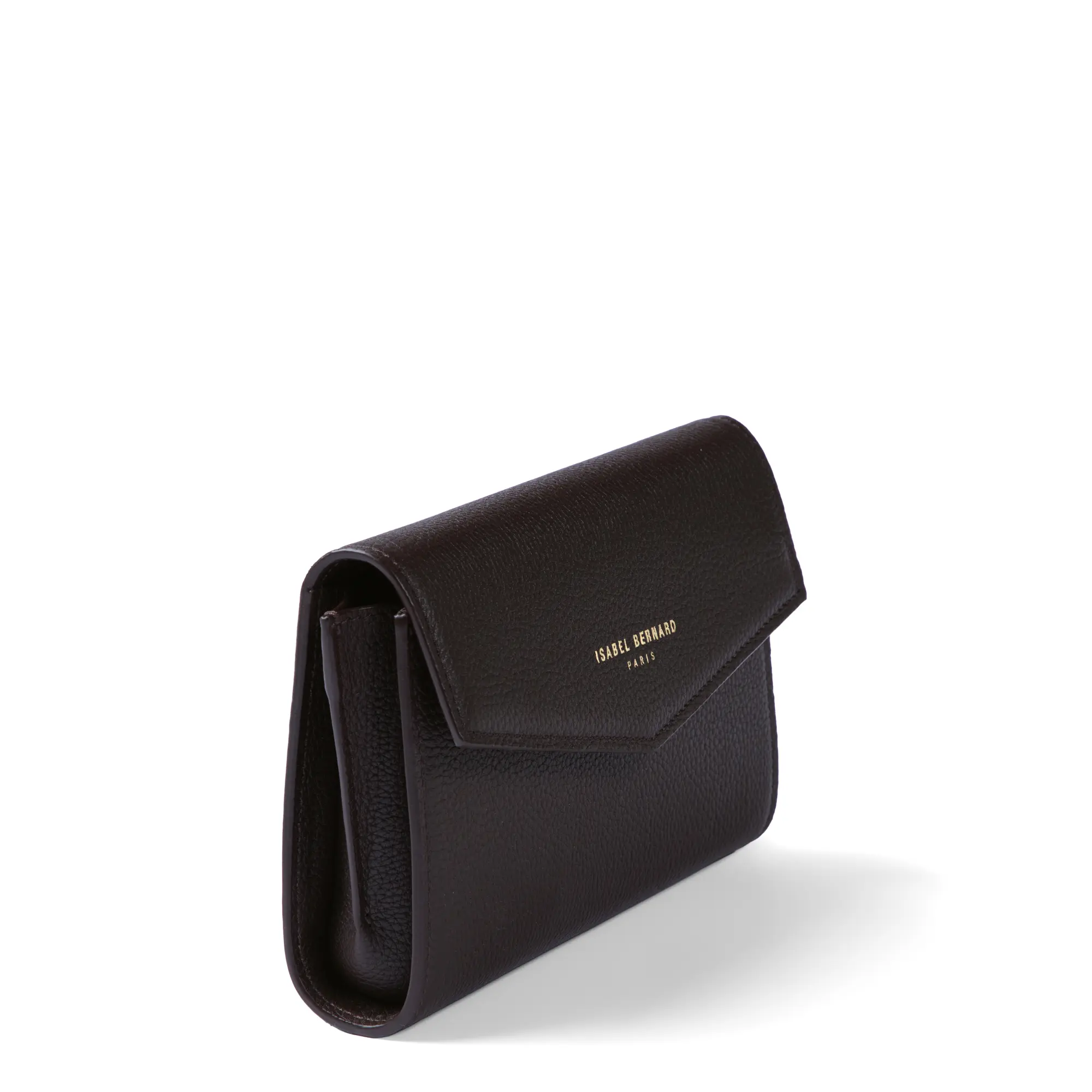 Isabel Bernard Honoré Lina Donkerbruine Clutch Met Afneembare Schouderketting IB21135-031 - Image 7