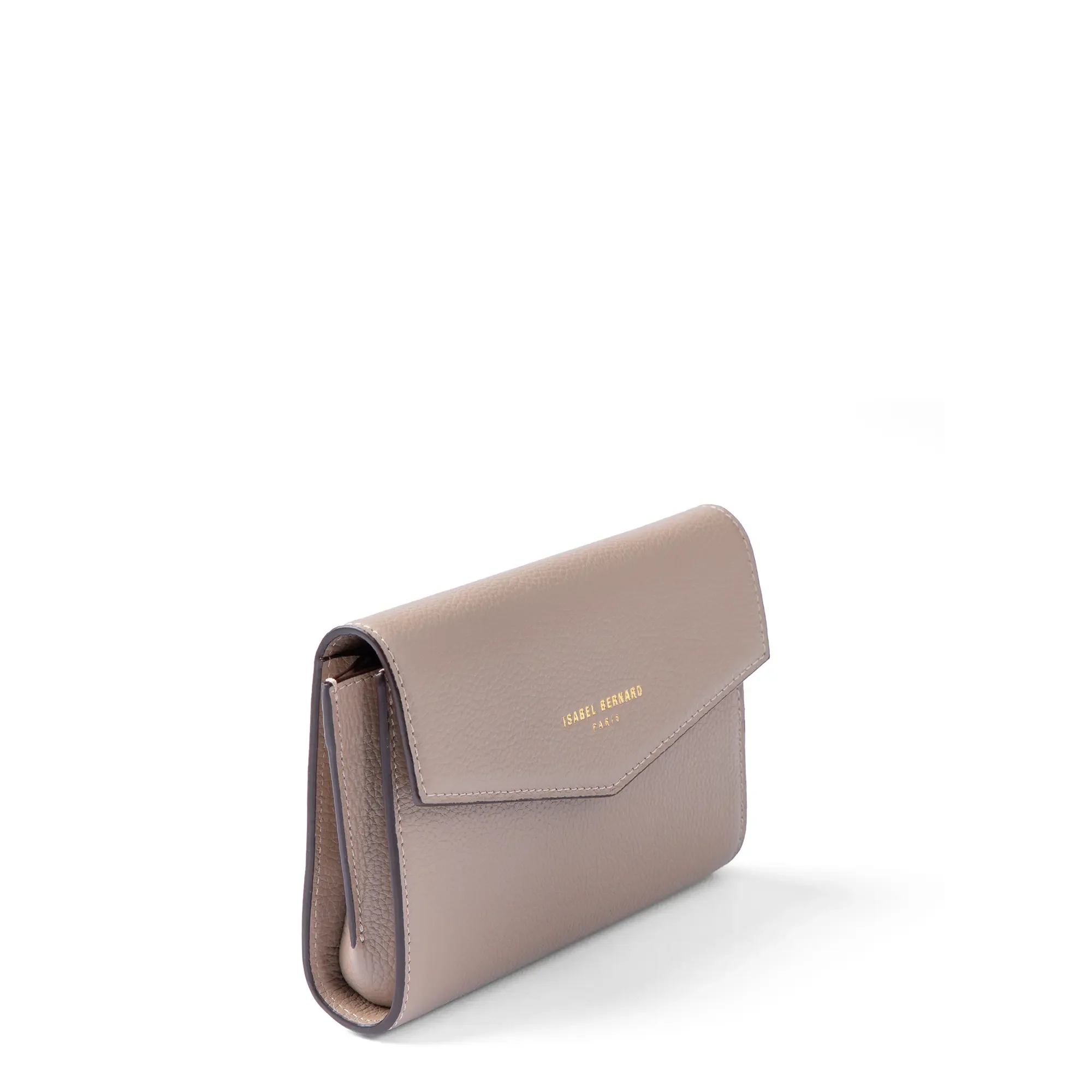 Isabel Bernard Honoré Lina Taupe Clutch Met Afneembare Schouderketting IB21135-078 - Image 6
