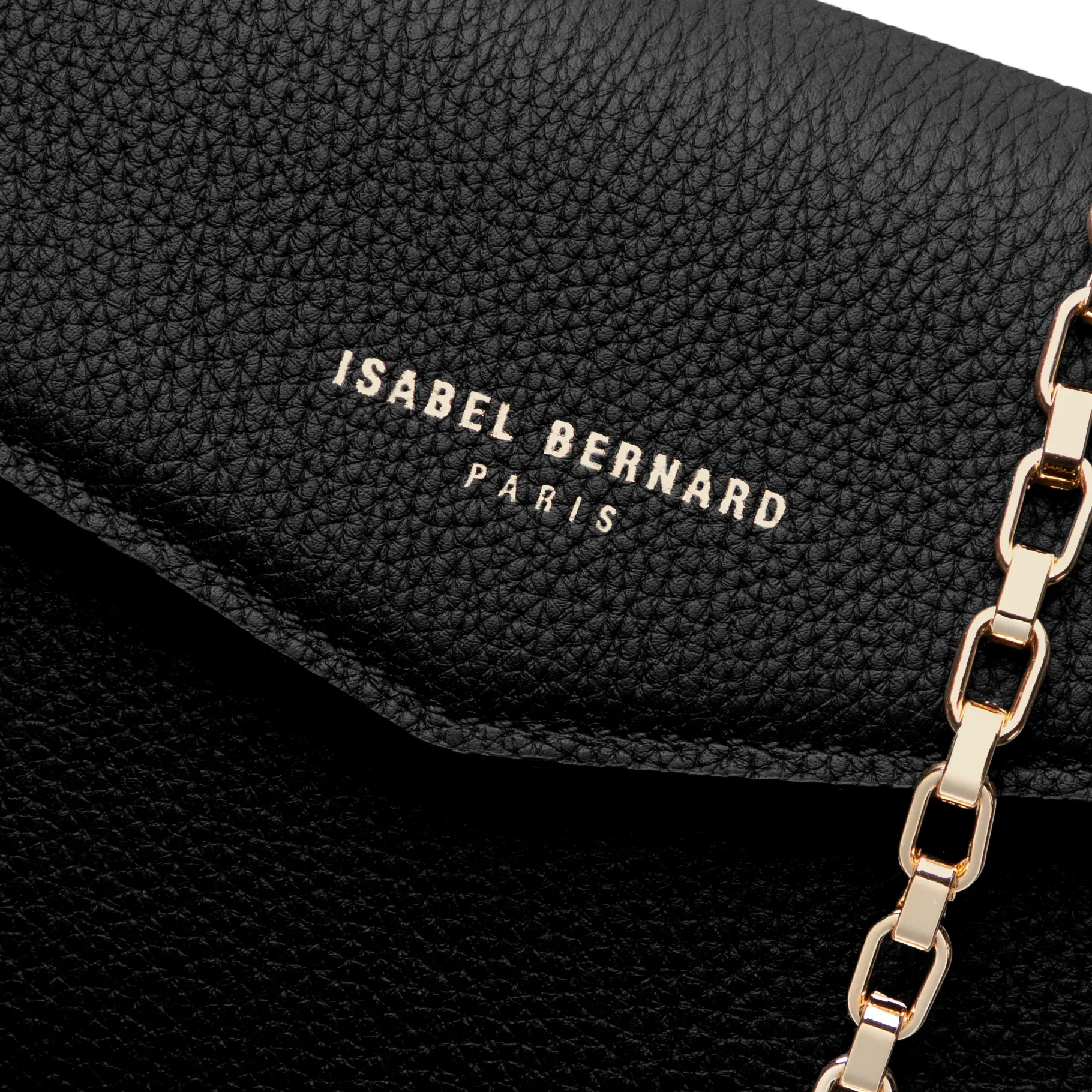 Isabel Bernard Honoré Lina Zwarte Clutch Met Afneembare Schouderketting IB21135-001 - Image 3