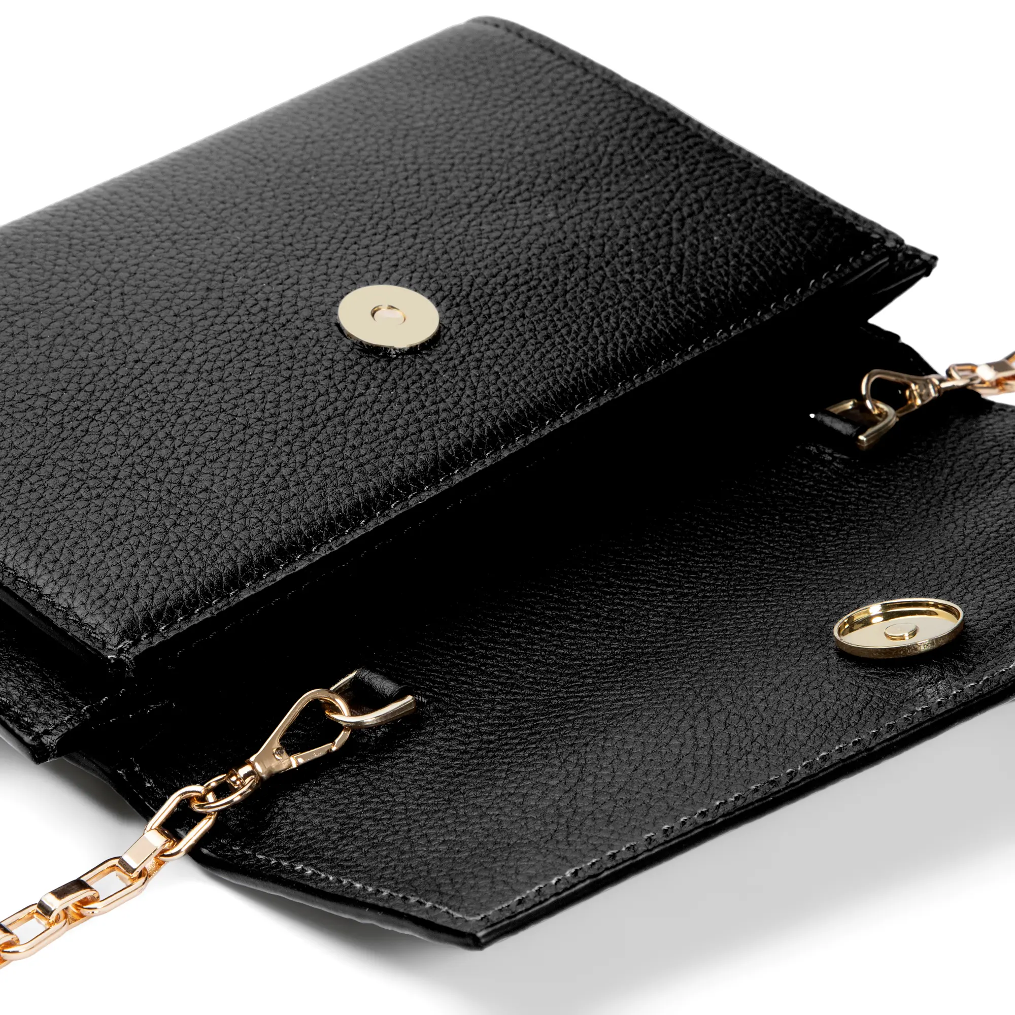 Isabel Bernard Honoré Lina Zwarte Clutch Met Afneembare Schouderketting IB21135-001 - Image 4