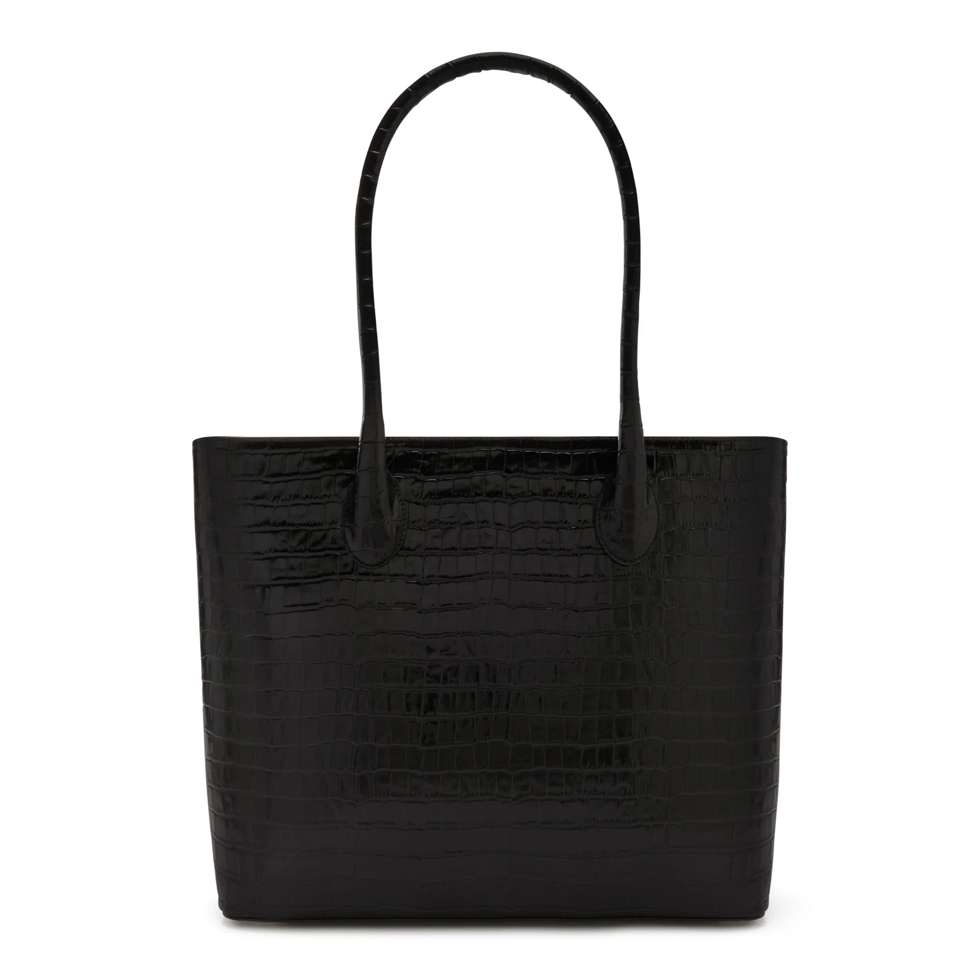 Isabel Bernard Honoré Lysanne Croco Zwarte Kalfsleren Shopper IB25024 - Image 7