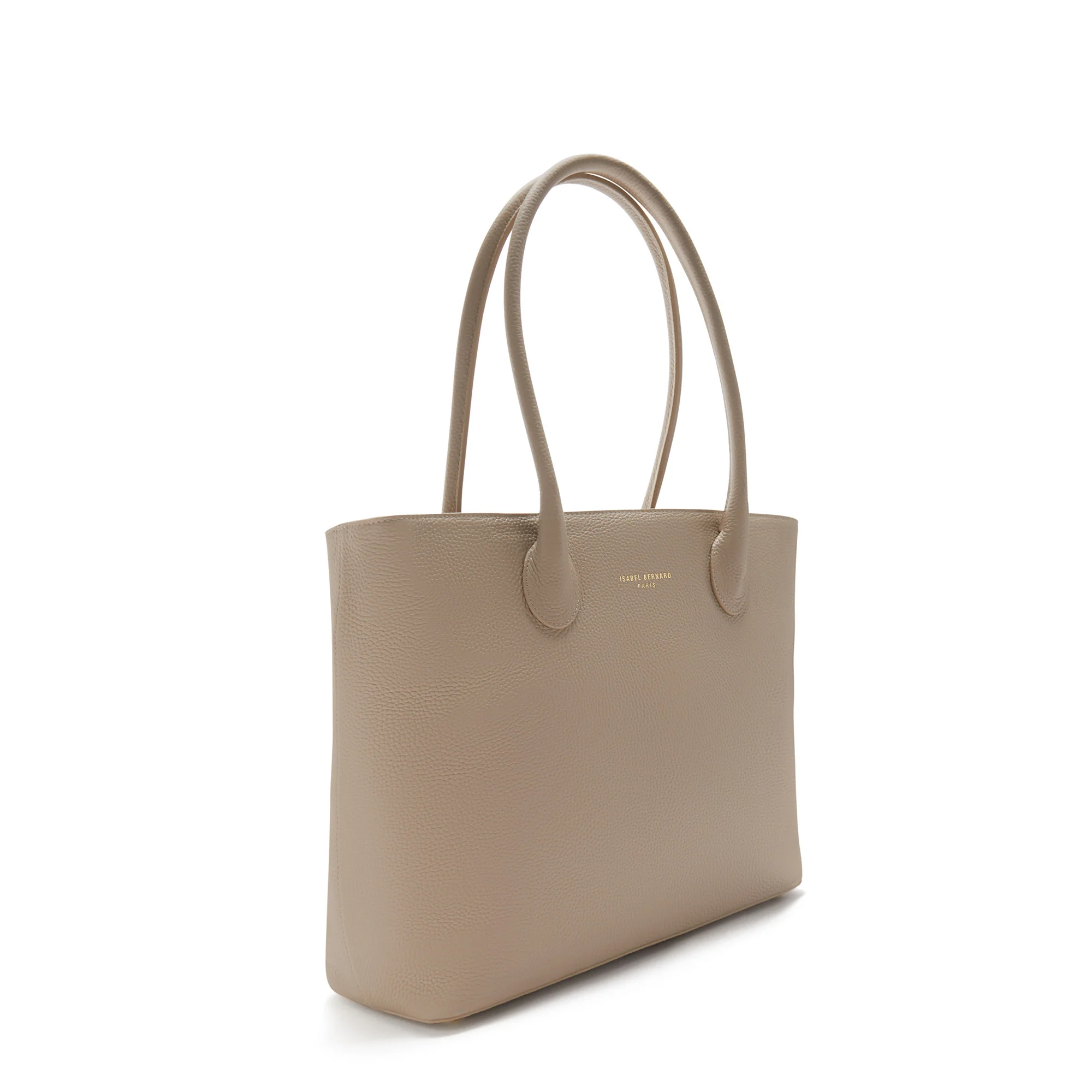 Isabel Bernard Honoré Lysanne Taupe Kalfsleren Shopper IB25023 - Image 4