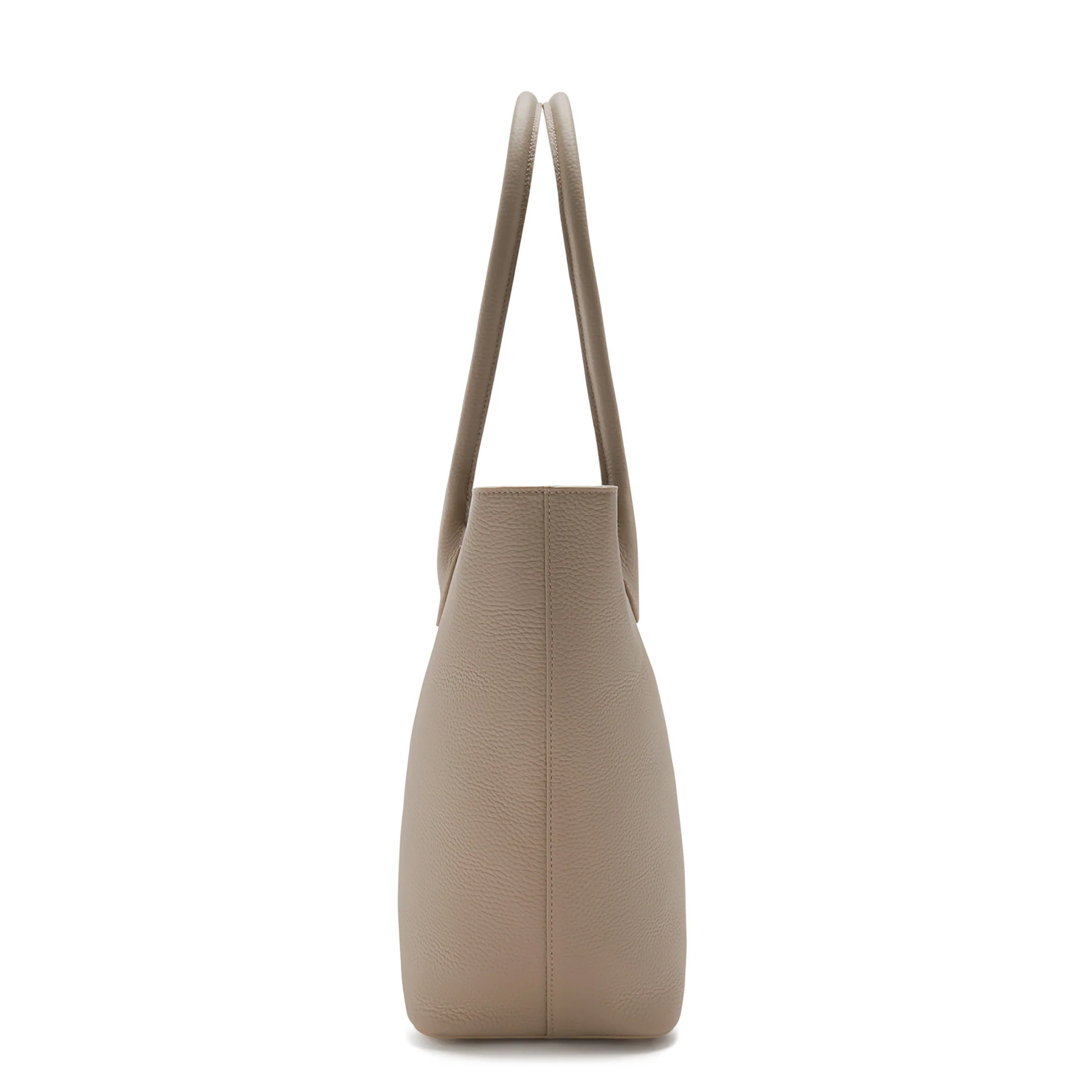 Isabel Bernard Honoré Lysanne Taupe Kalfsleren Shopper IB25023 - Image 5