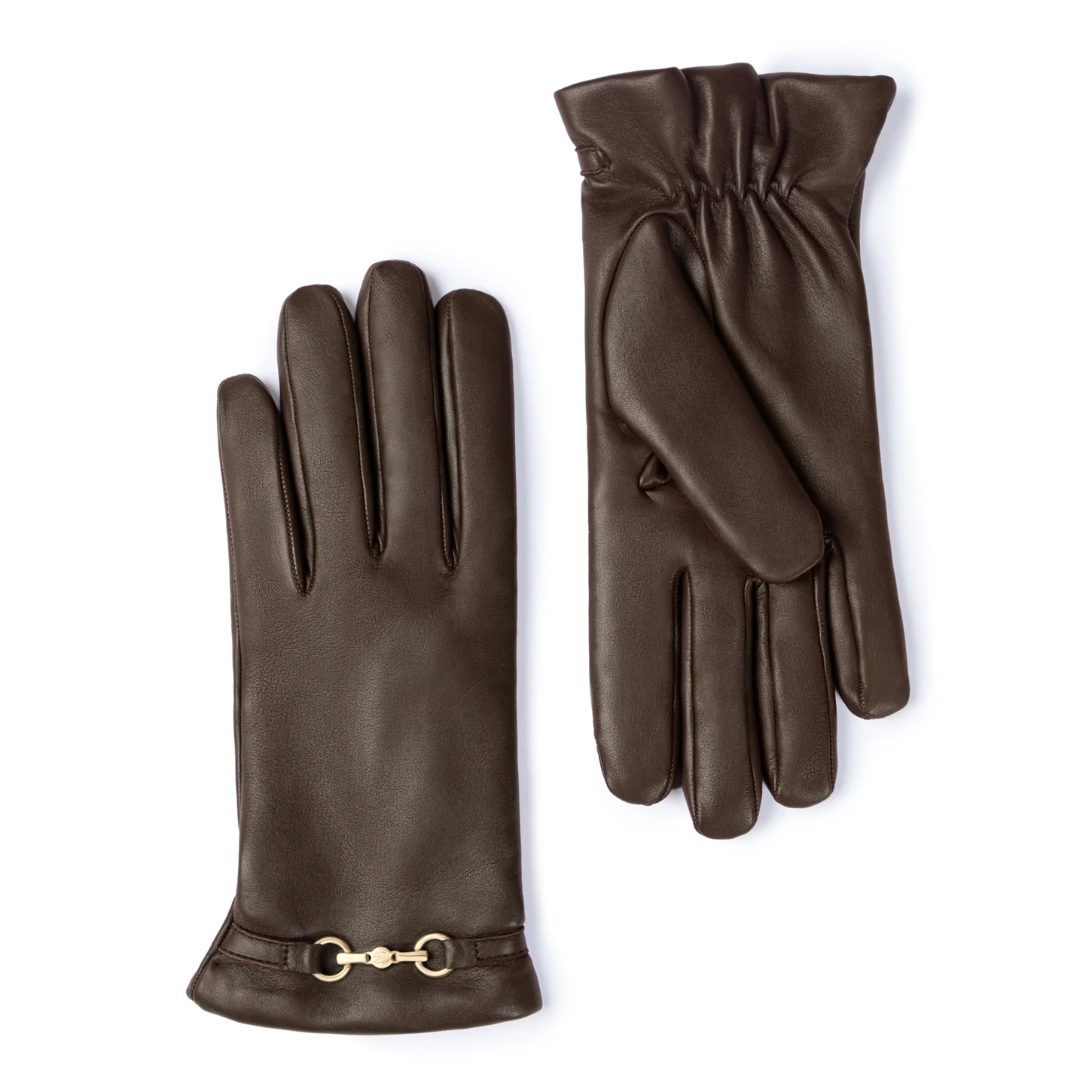 Isabel Bernard Isabel Bernard Honoré Marcelia donkerbruine leren handschoenen van geitenleer IB67001-331-6.5