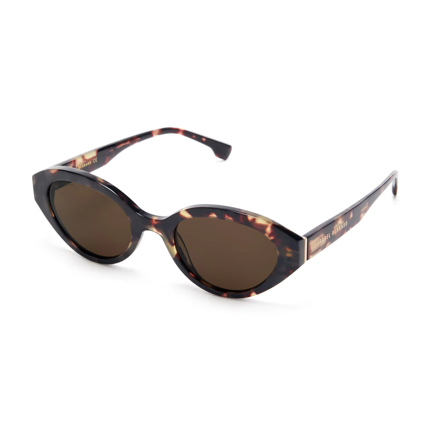 Isabel Bernard La Villette Rosaire Bruine Tortoise Ovale Zonnebril IB400002-04-14