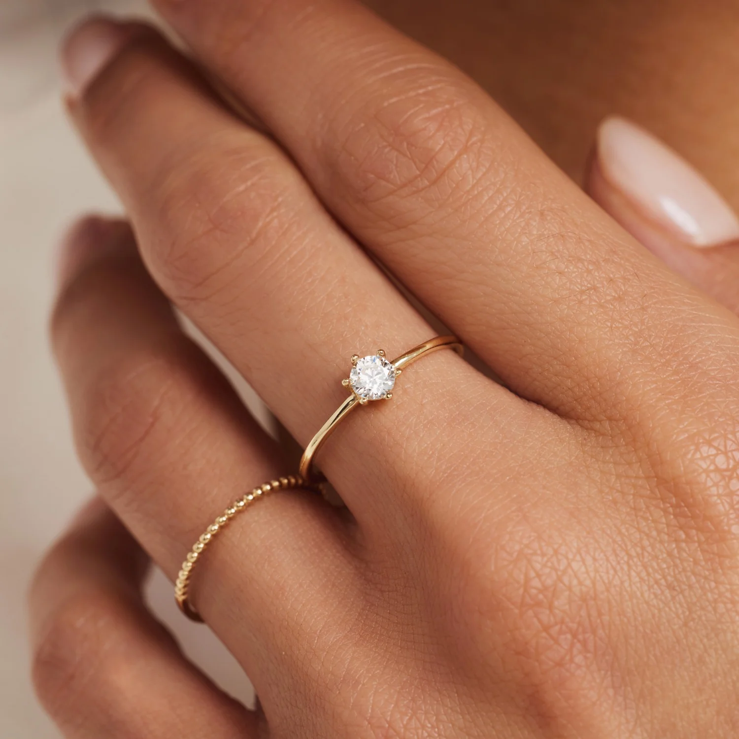 Isabel Bernard 14 Karaat Gouden Le Marais Abelle Ring IB330001-50 (Maat: 50) - Image 2
