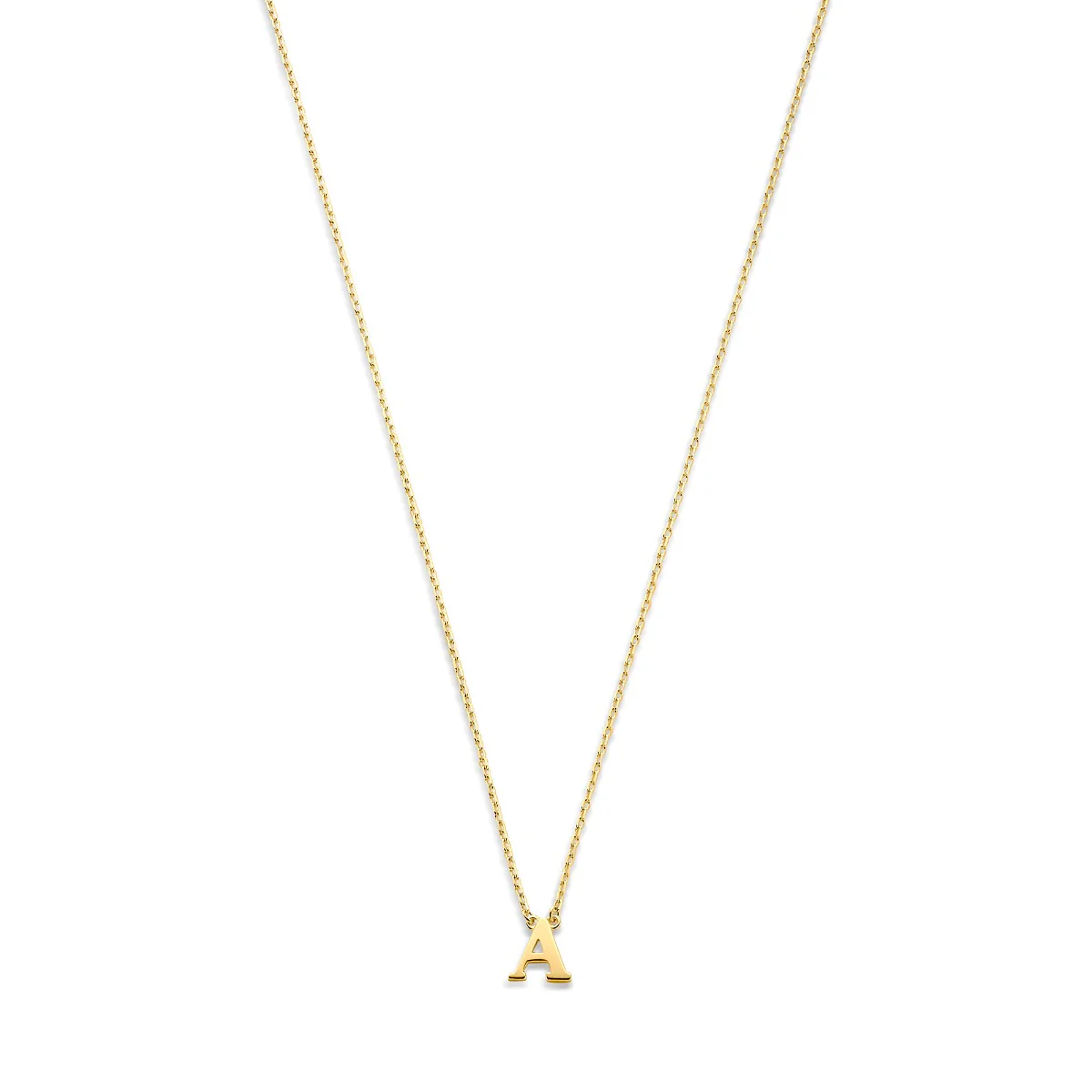 Isabel Bernard 14 Karaat Gouden Le Marais Chloé Ketting IB340134-A (Letter: A)