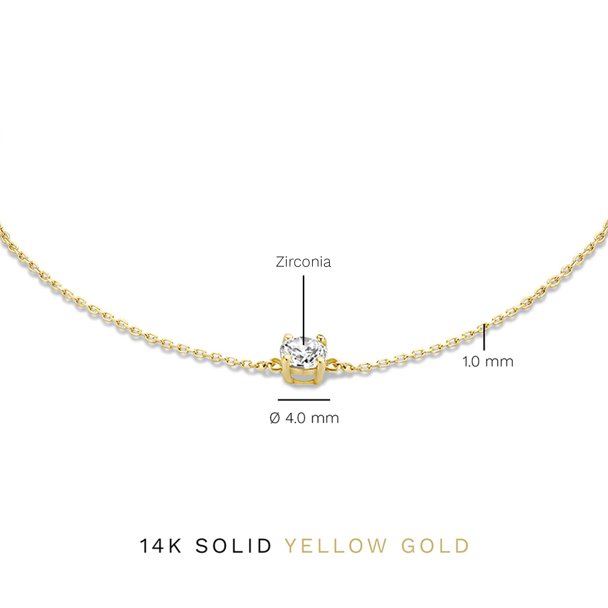 Isabel Bernard Le Marais Loane 14 Karaat Gouden Armband IB320103 (Lengte: 16.50-18.50 cm) - Image 7