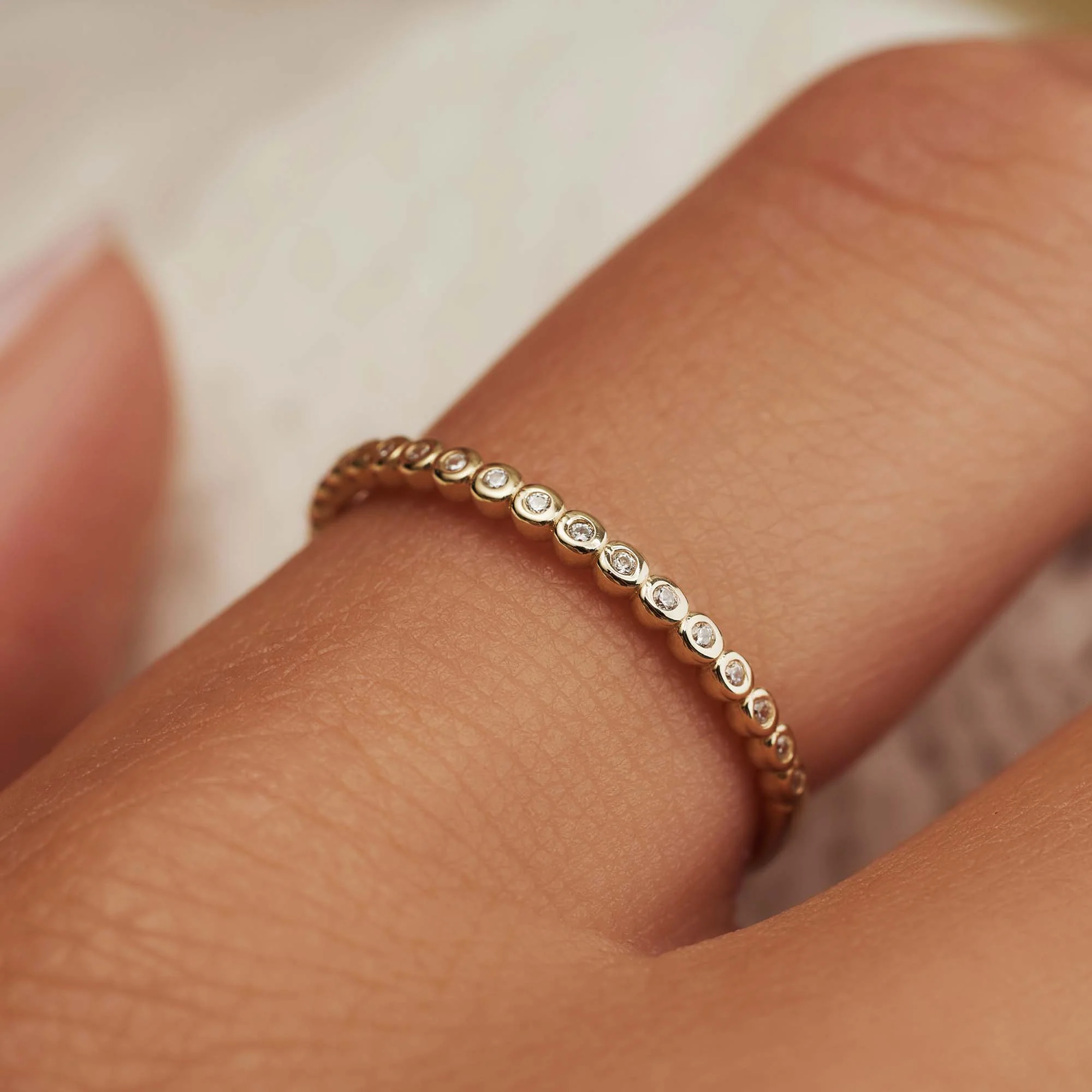 Isabel Bernard Rivoli Aélys 14 Karaat Gouden Ring IB330070-52 (Maat: 52) - Image 2