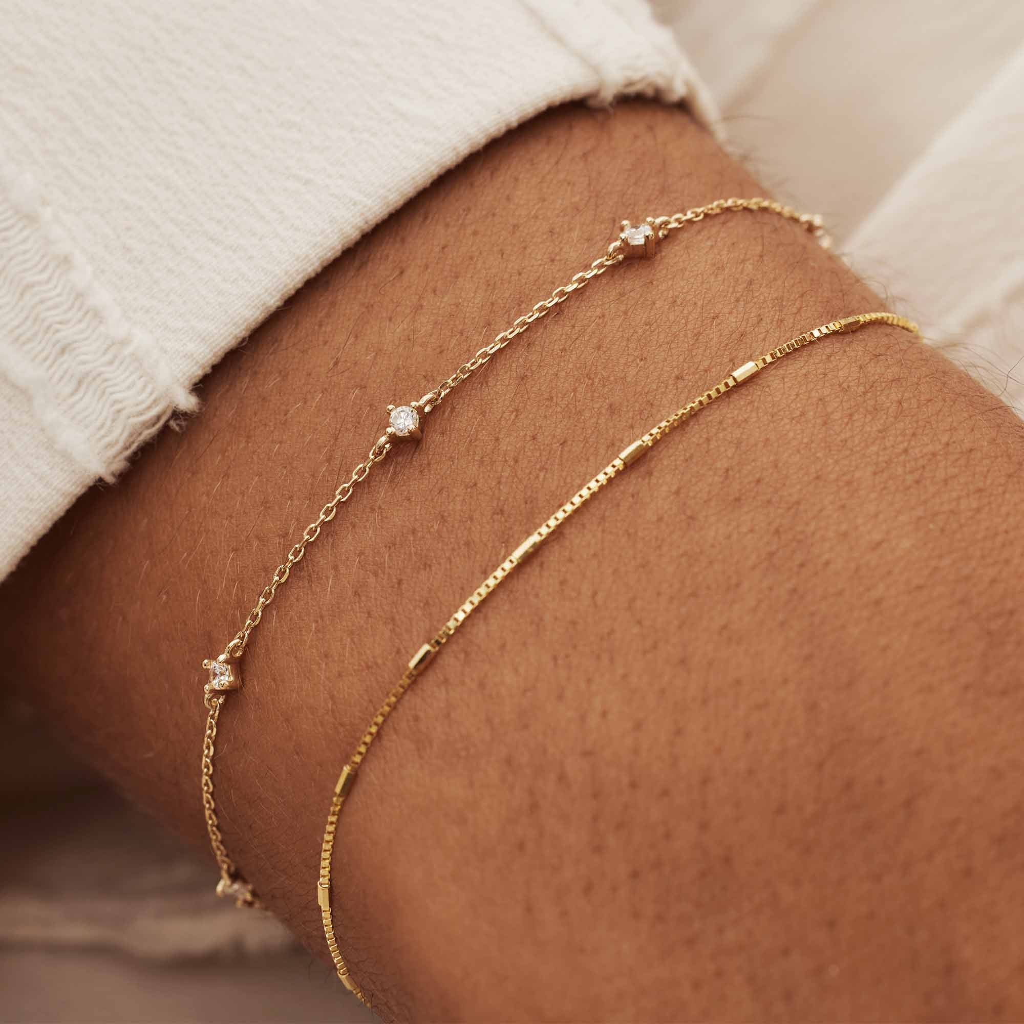 Isabel Bernard Rivoli Esmée 14 Karaat Gouden Armband IB320099 - Image 3