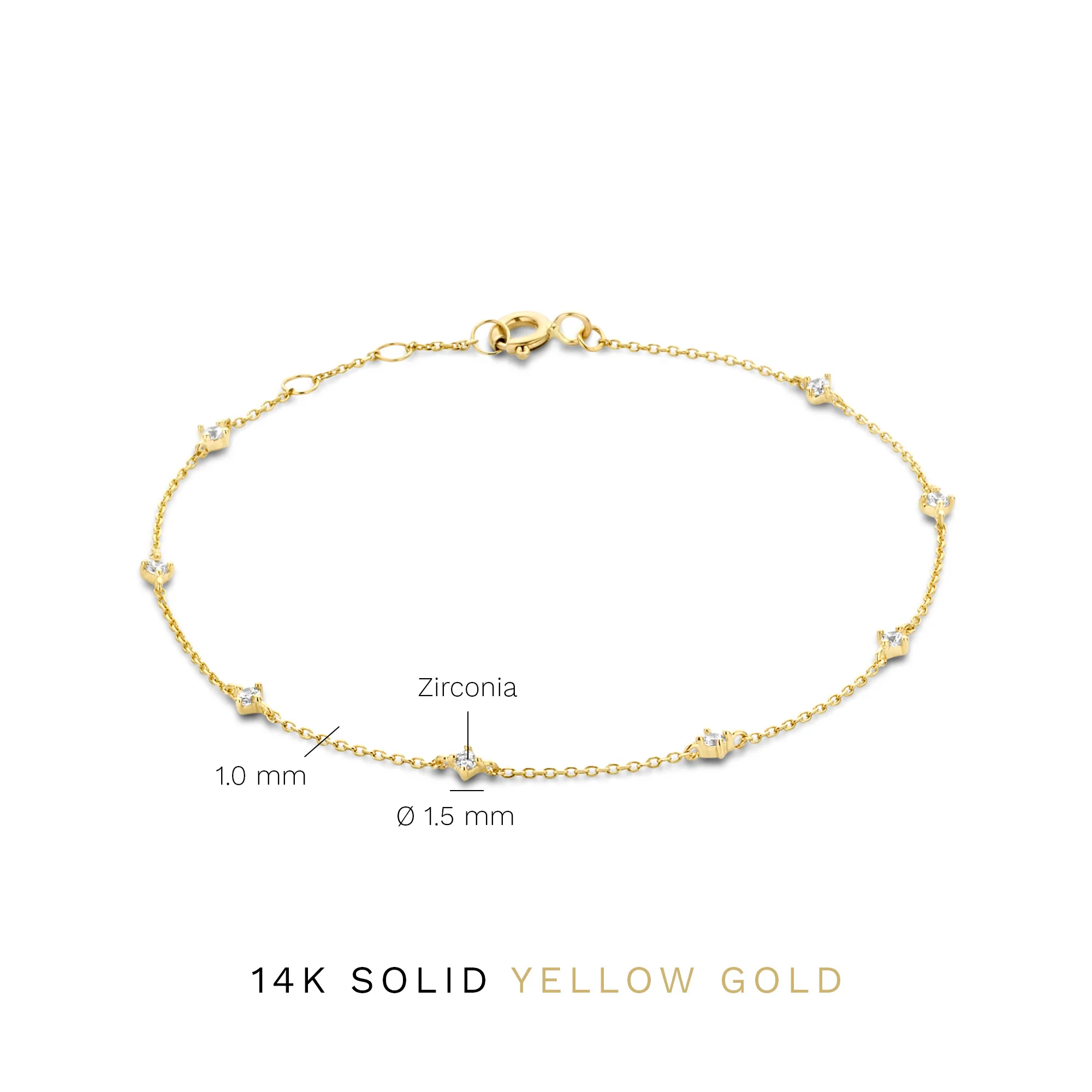 Isabel Bernard Rivoli Esmée 14 Karaat Gouden Armband IB320099 - Image 5