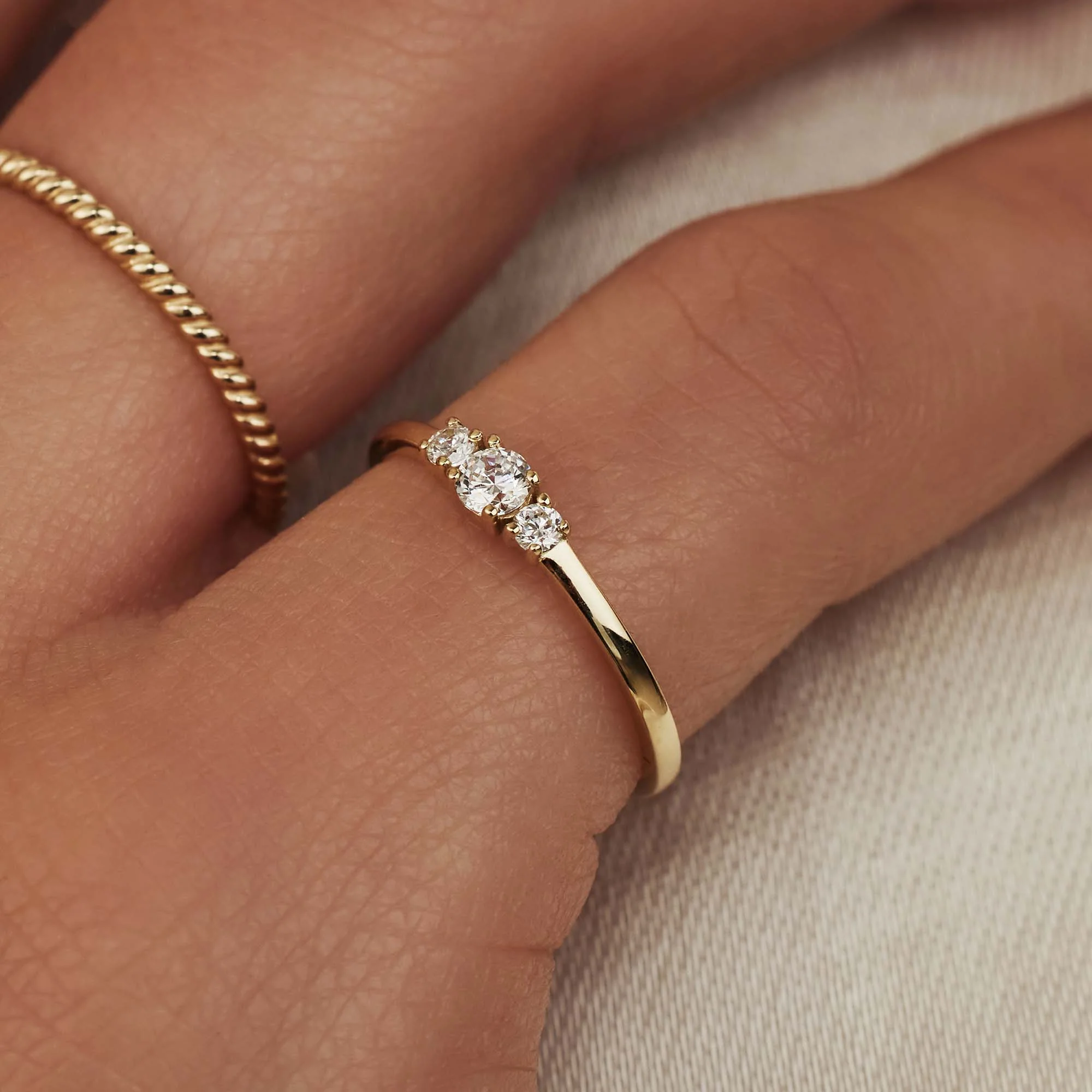 Isabel Bernard Rivoli Esmée 14 karaat gouden ring IB330050-50 - Image 2