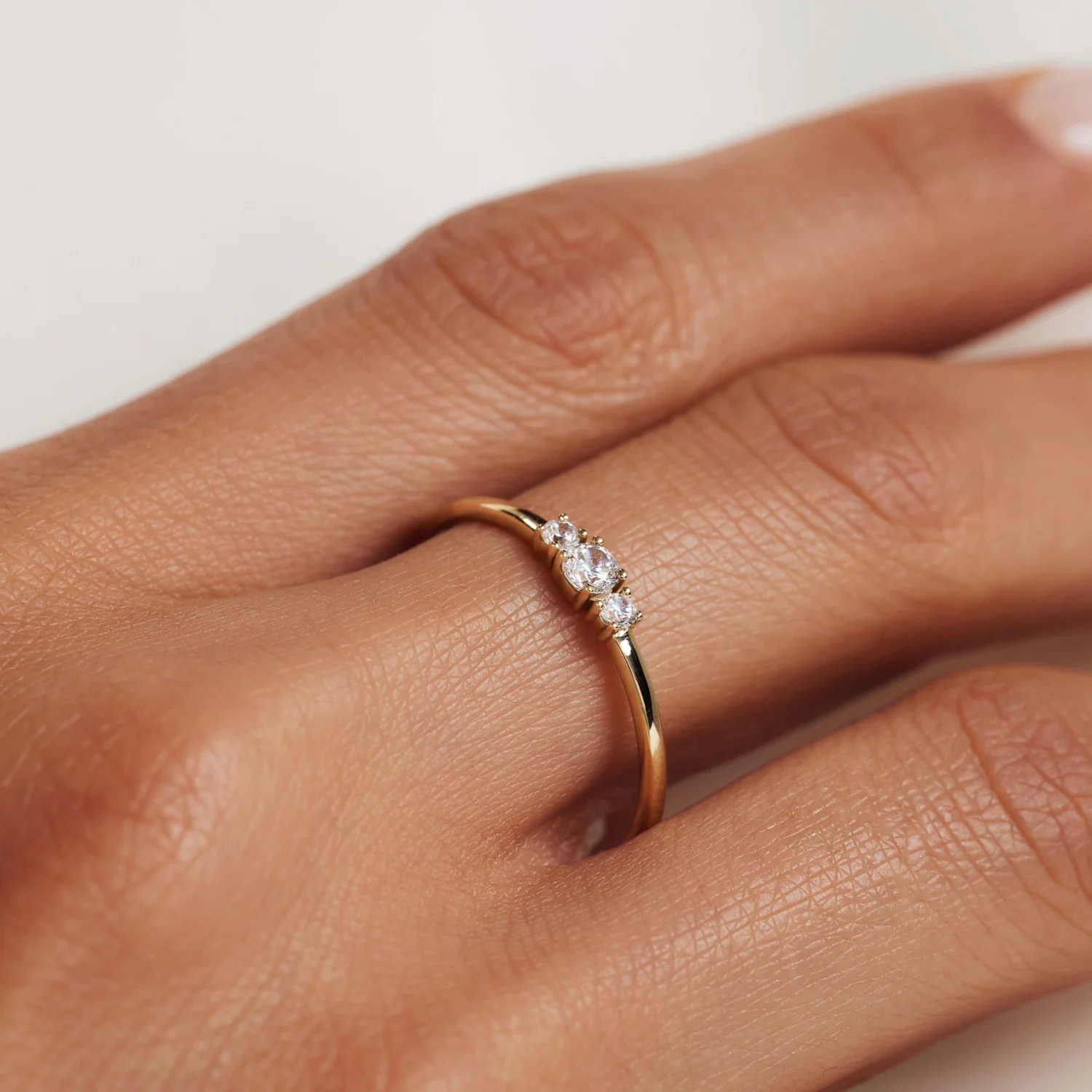 Isabel Bernard Rivoli Esmée 14 karaat gouden ring IB330050-50 - Image 3