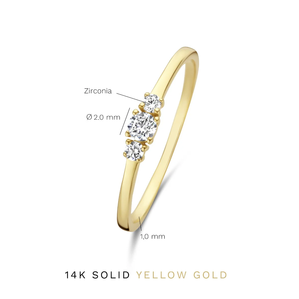 Isabel Bernard Rivoli Esmée 14 karaat gouden ring IB330050-50 - Image 6