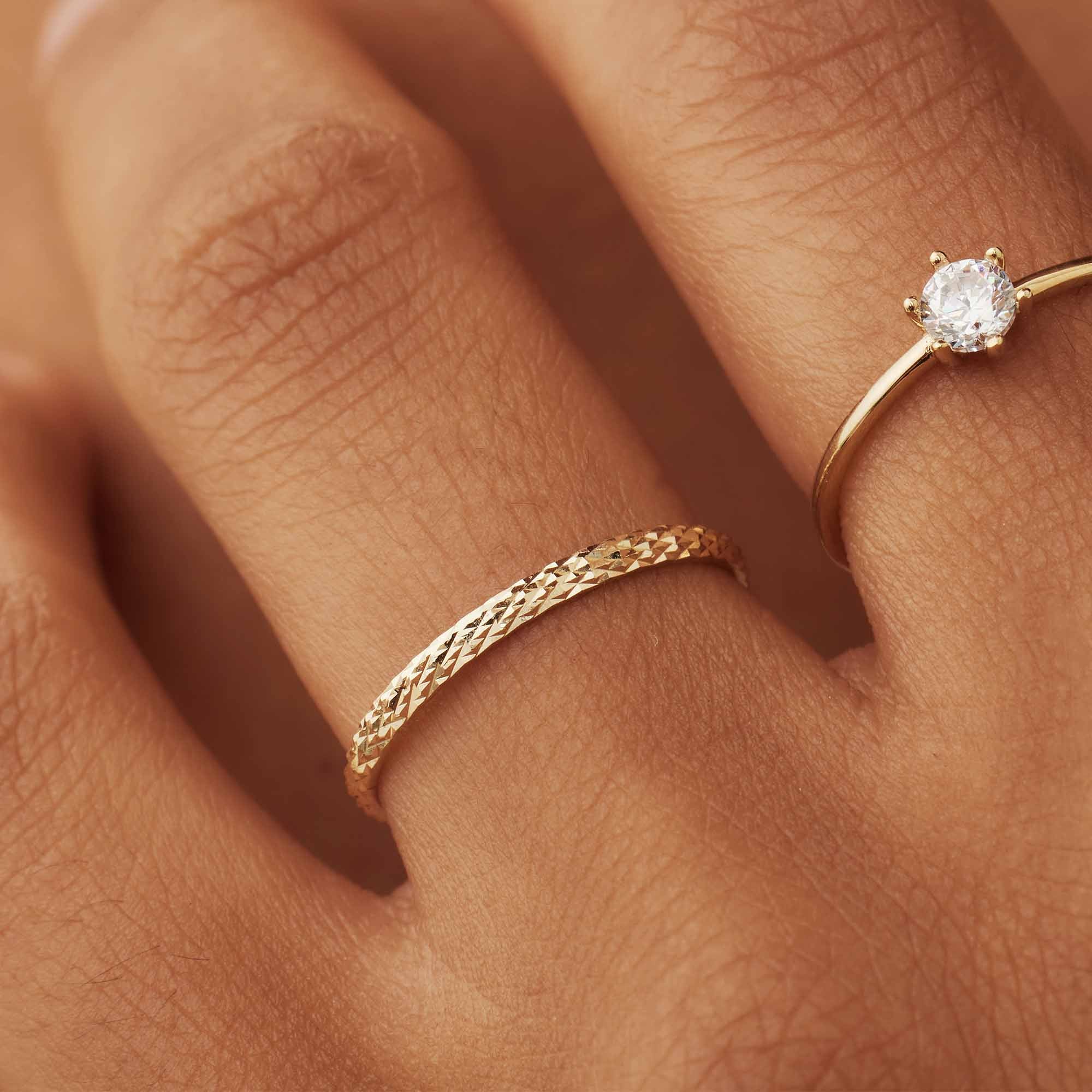 Isabel Bernard Rivoli Laura 14 karaat gouden ring IB330064-60 - Image 2