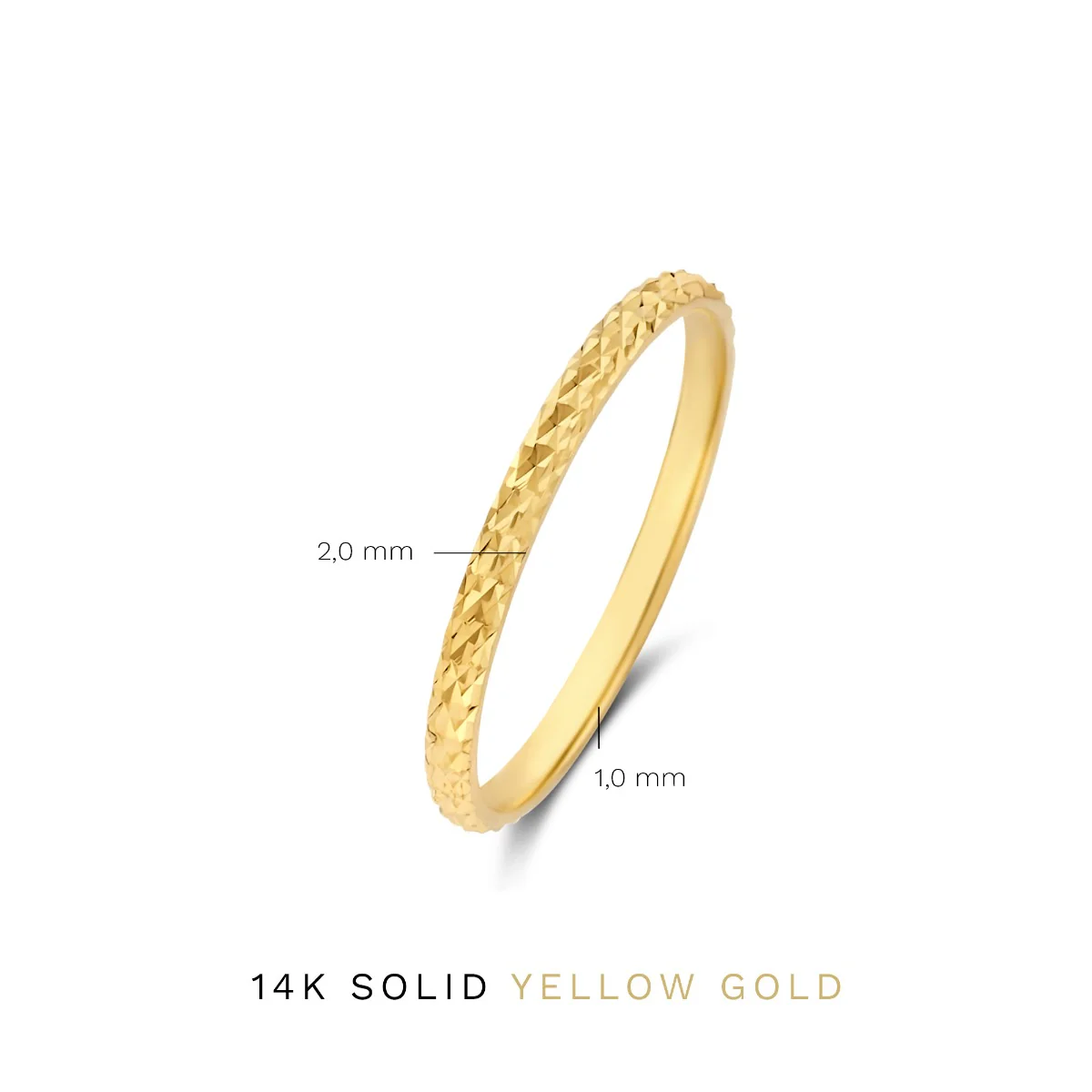 Isabel Bernard Rivoli Laura 14 karaat gouden ring IB330064-60 - Image 7