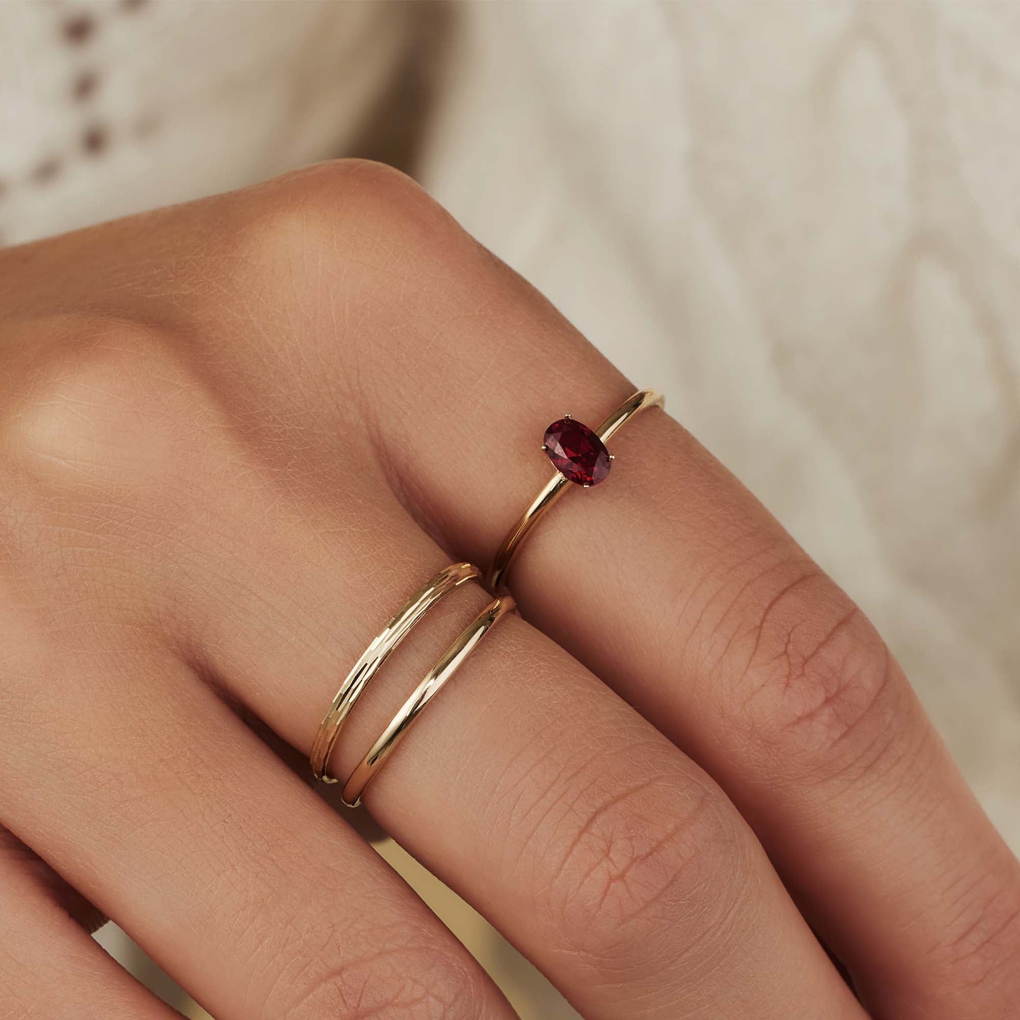 Isabel Bernard Rivoli Laura 14 karaat gouden ring IB330065-60 - Image 6