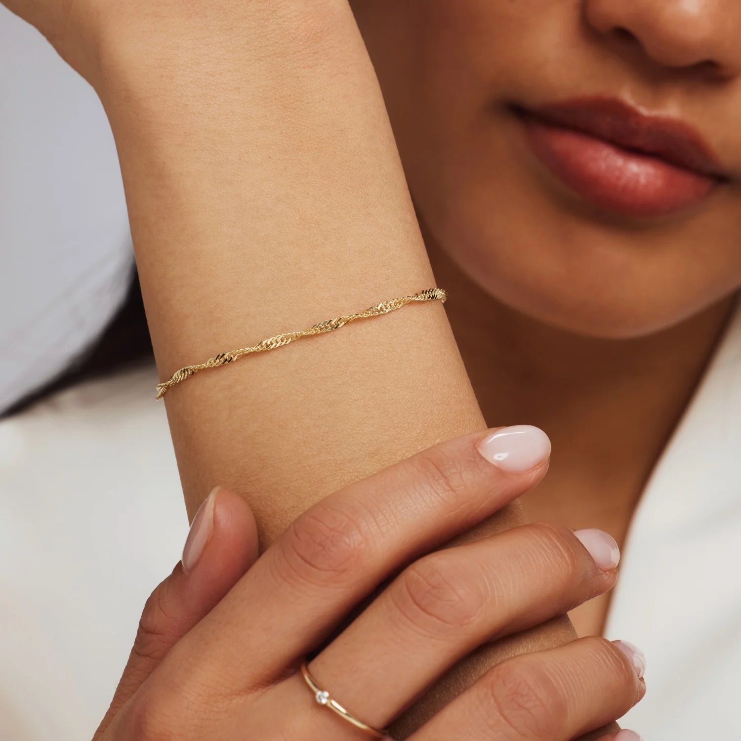 Isabel Bernard Rivoli Lilou 14 karaat gouden armband IB320077 - Image 3