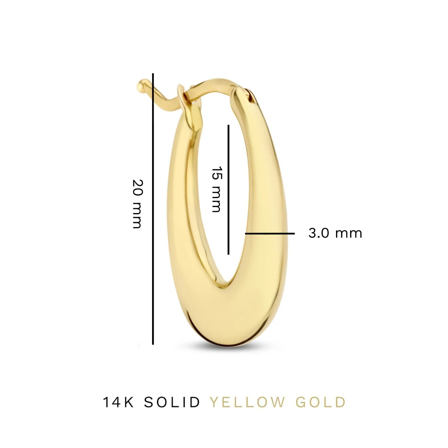 Isabel Bernard Rivoli Maryn 14 Karaat Gouden Oorhangers IB360246 - Image 4