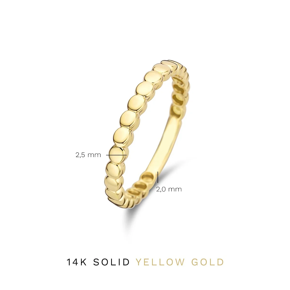 Isabel Bernard Rivoli Zélie 14 Karaat Gouden Ring IB330067-52 (Maat: 52) - Image 9