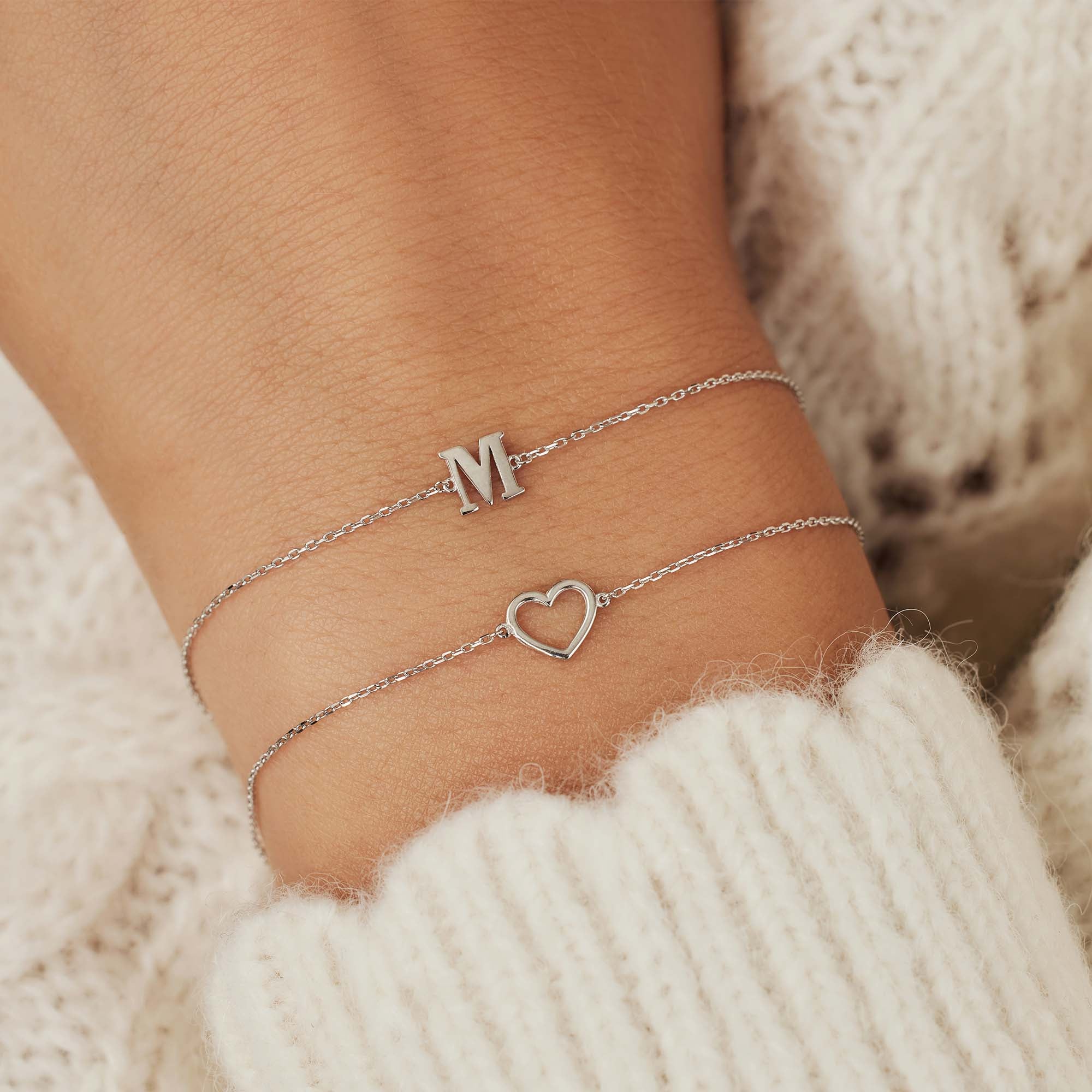 Isabel Bernard Saint Germain Amore 14 Karaat Wit Gouden Armband IB320052 - Image 4