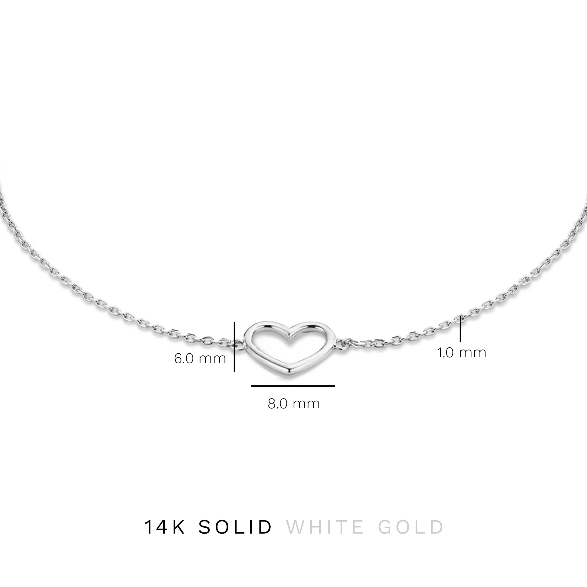 Isabel Bernard Saint Germain Amore 14 Karaat Wit Gouden Armband IB320052 - Image 6