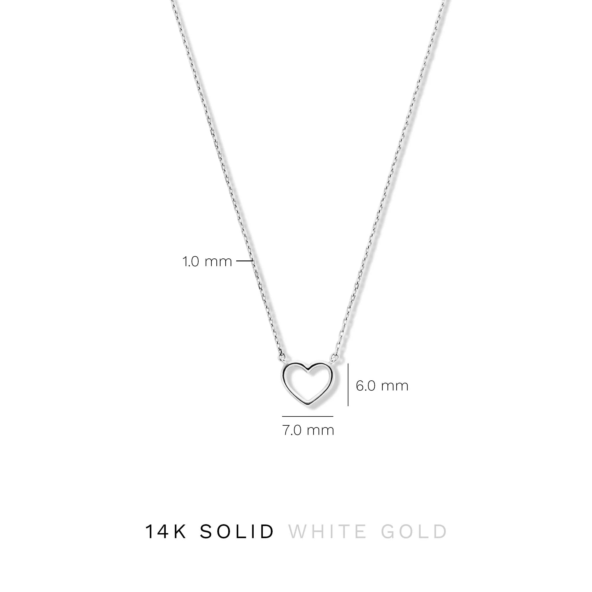 Isabel Bernard Saint Germain Amore 14 Karaat Wit Gouden Collier IB340076 - Image 8