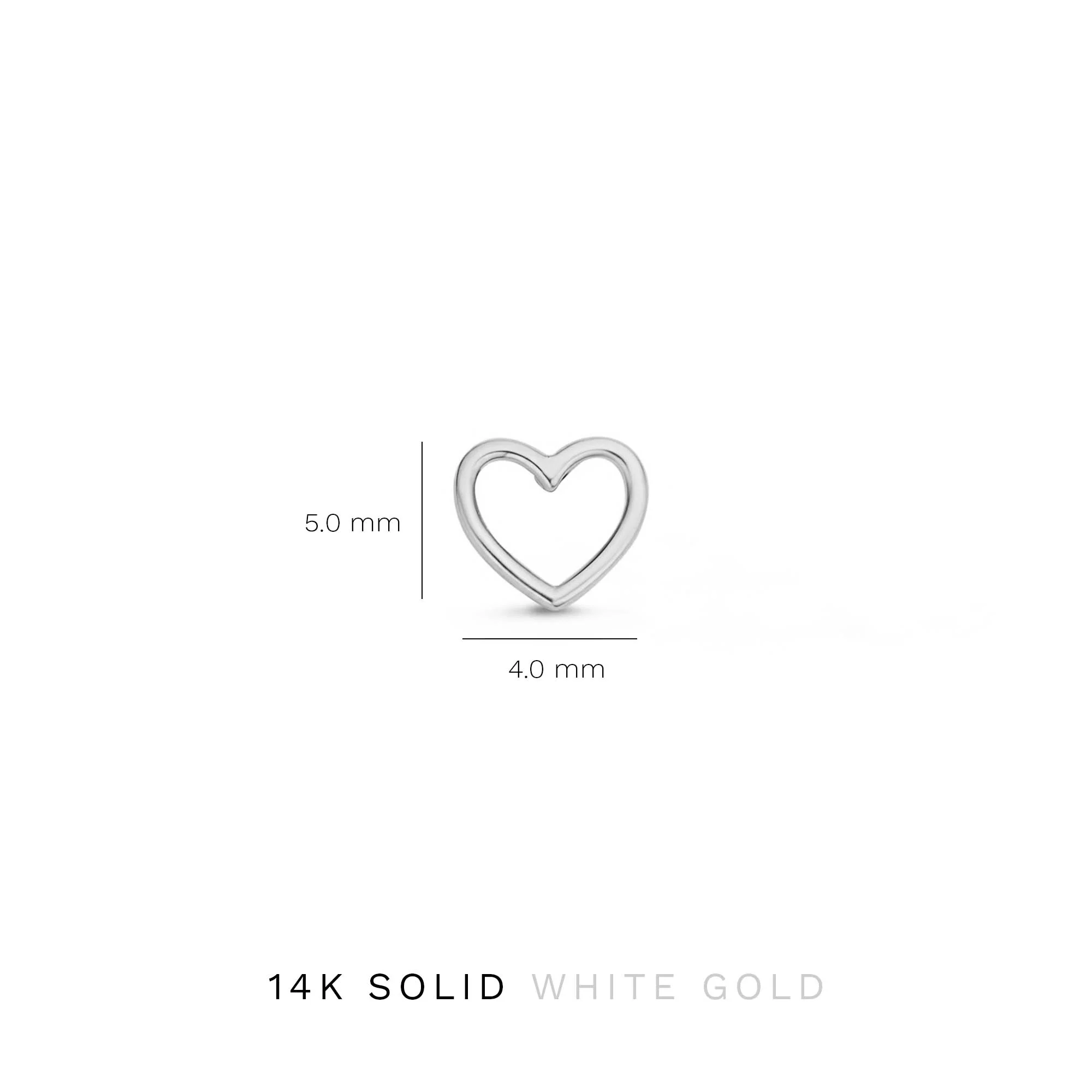 Isabel Bernard Saint Germain Amore 14 Karaat Witgouden Oorknoppen IB360230 - Image 4