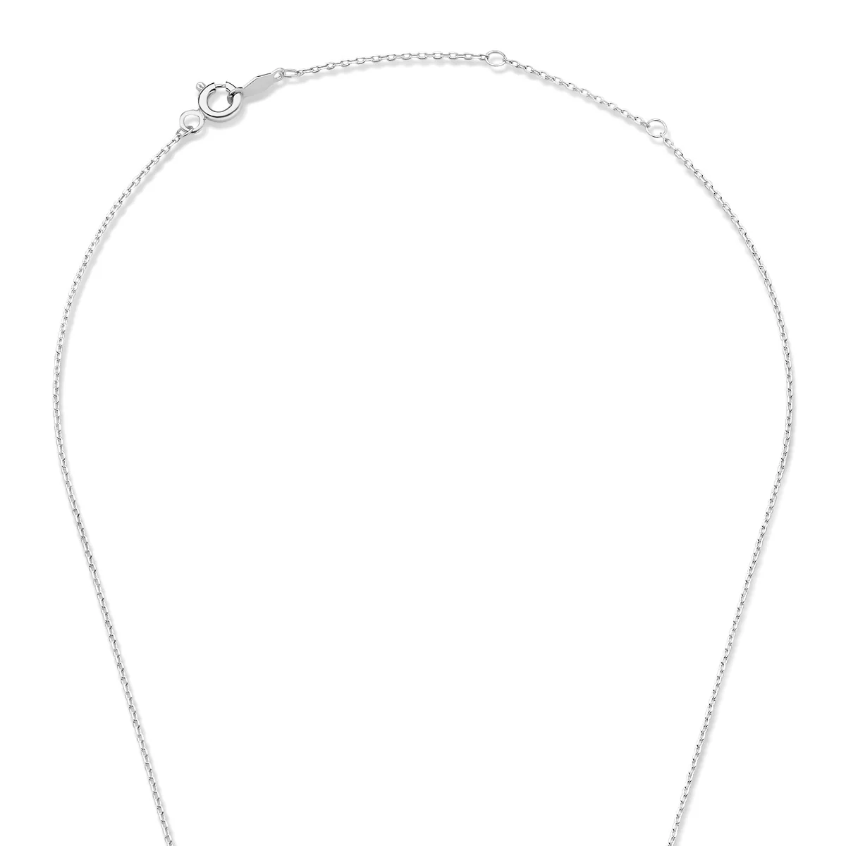 Isabel Bernard Saint Germain Chloé 14 Karaat Witgouden Initial Ketting IB340061-A - Image 8