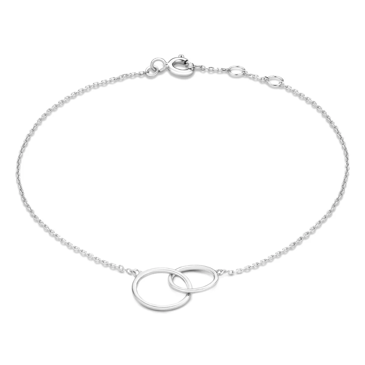 Isabel Bernard Saint Germain Loulou 14 Karaat Witgouden Armband IB320125 (Lengte: 18.00 cm)
