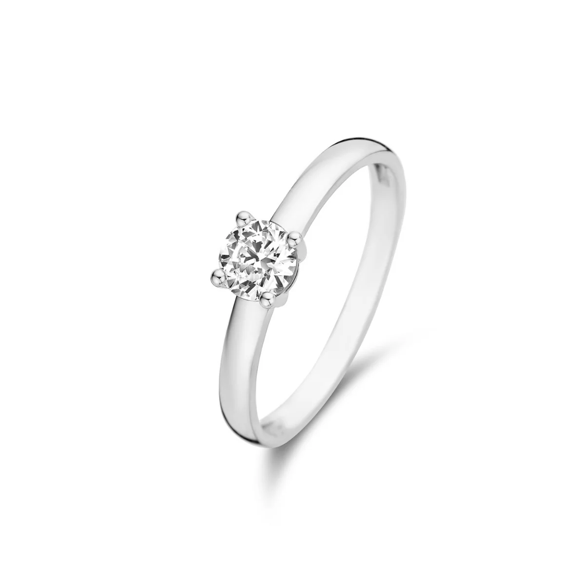 Isabel Bernard Saint Germain Soleil 14 Karaat Witgouden Ring IB330072-50 (Maat: 50)