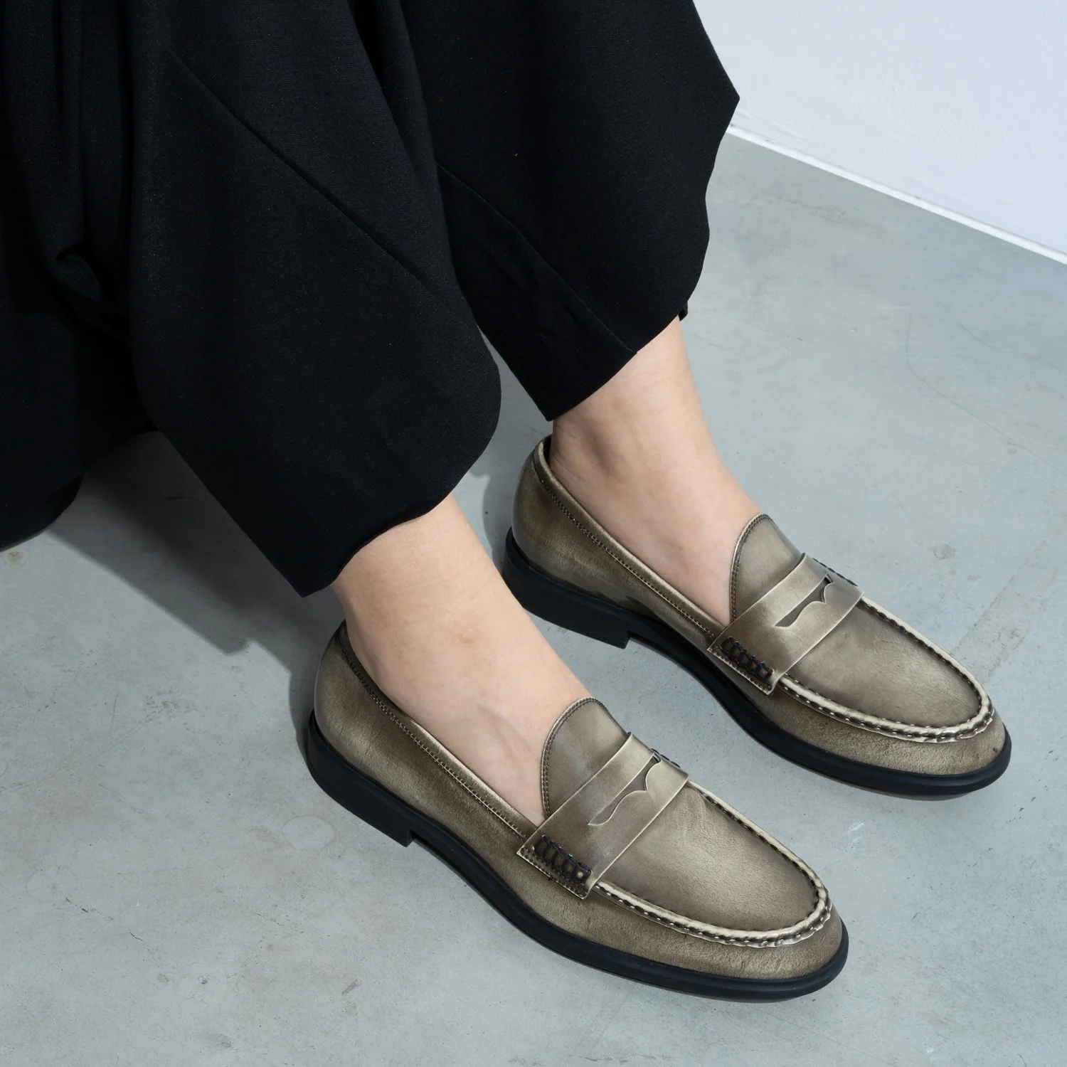 Isabel Bernard Vendôme Blandine créme loafers van spazzolato leer IB51015-638-39 - Image 2