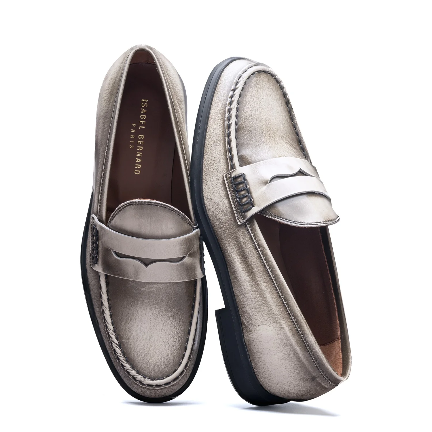 Isabel Bernard Vendôme Blandine créme loafers van spazzolato leer IB51015-638-39 - Image 7
