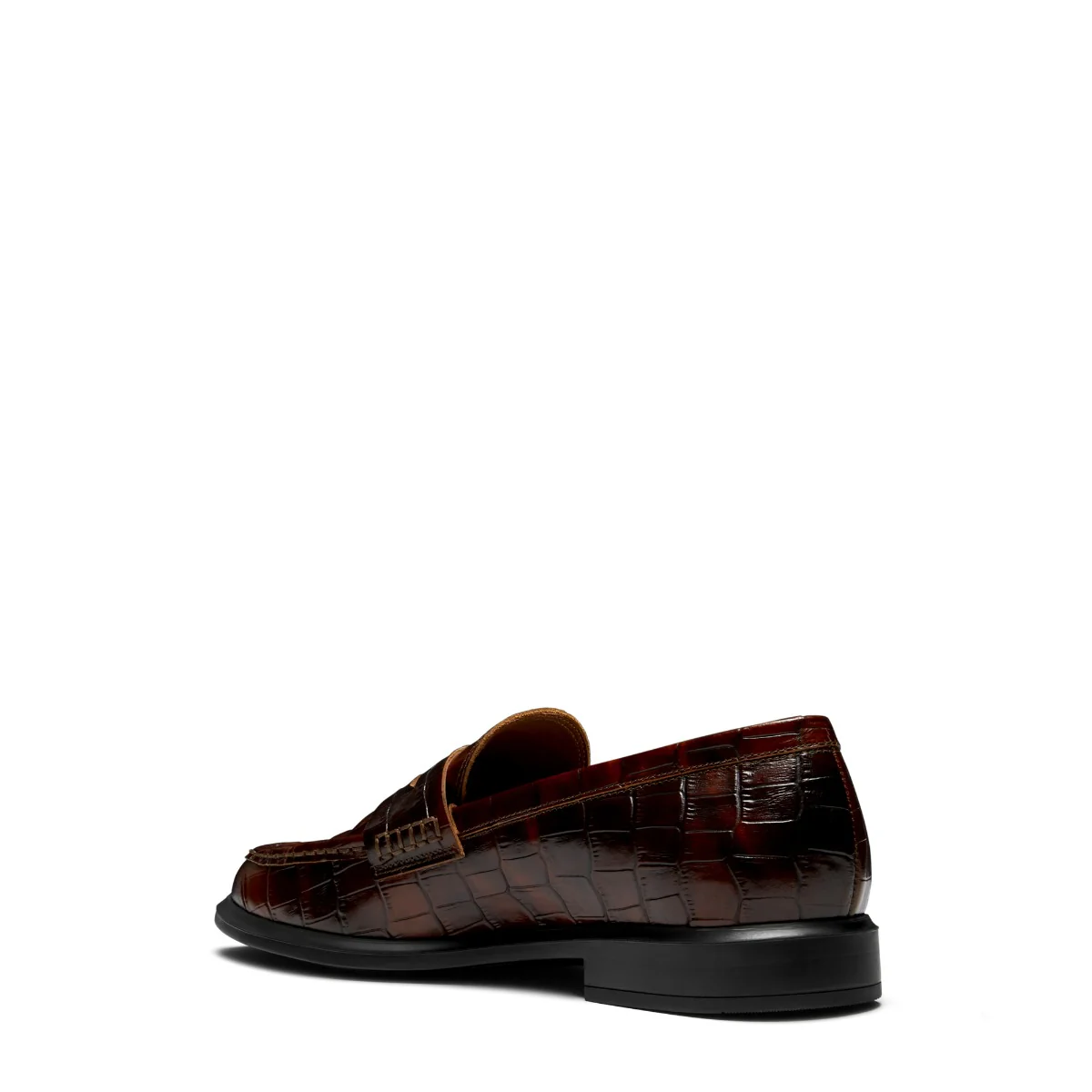 Isabel Bernard Vendôme Blandine Croco Bruine Kalfsleren Loafers IB51015-230-37 - Image 6