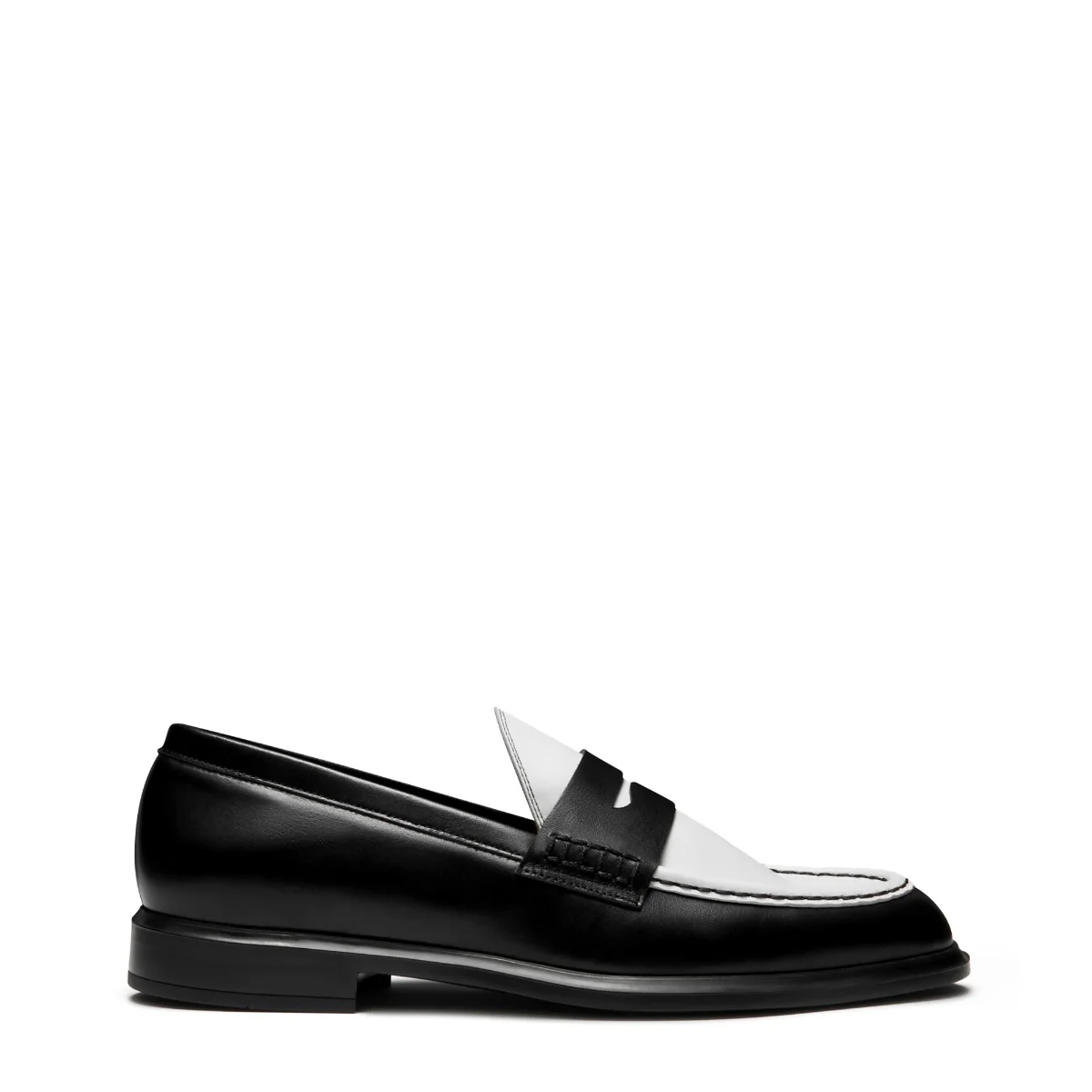Isabel Bernard Vendôme Blandine Zwart en Wit Kalfsleren Loafers IB51015-10176-37 - Image 4