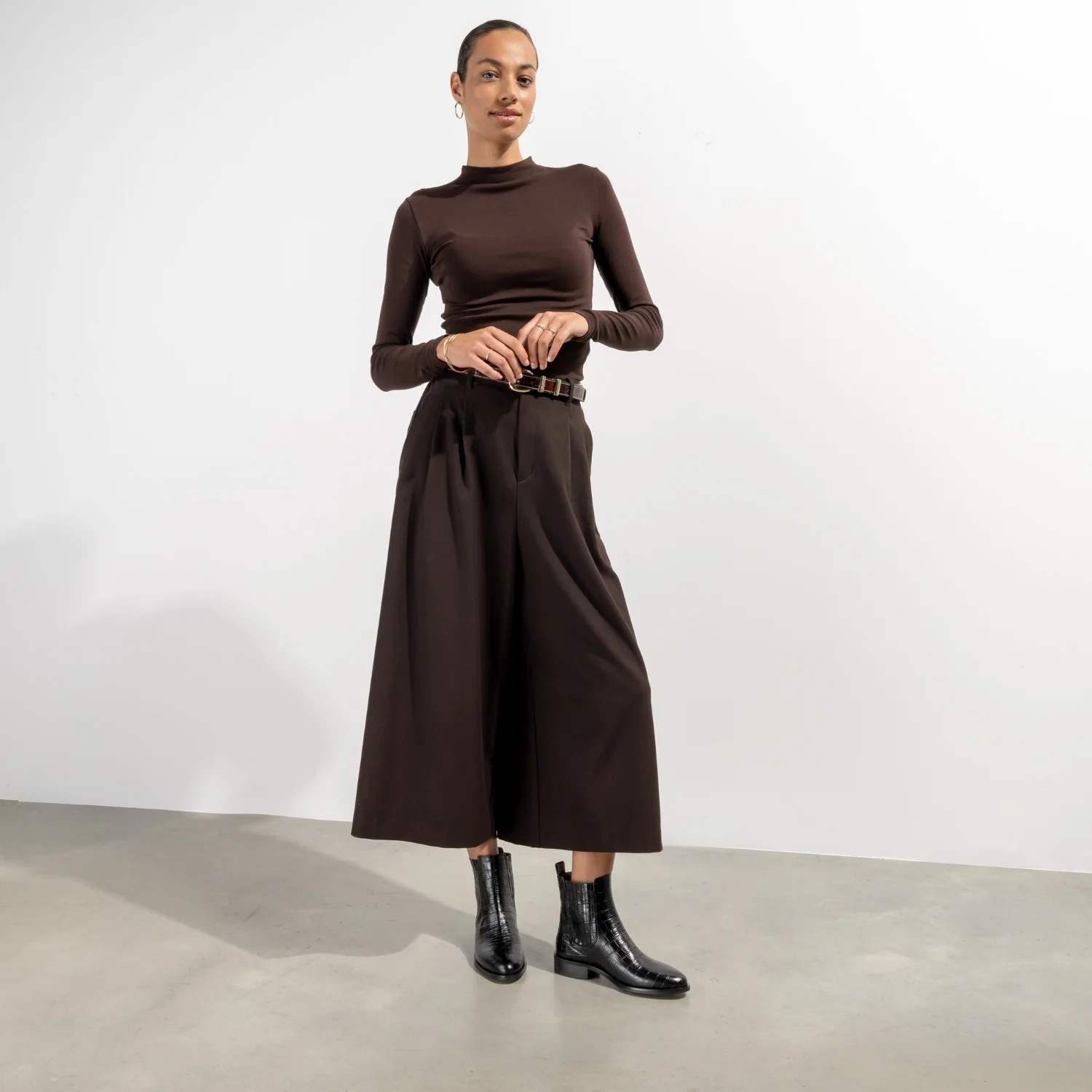 Isabel Bernard Vendôme Chey Croco Zwarte Leren Chelsea Boots Van Kalfsleer IB53012-201-40 - Image 3