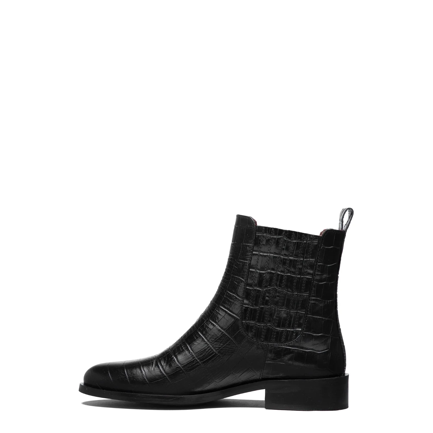 Isabel Bernard Vendôme Chey Croco Zwarte Leren Chelsea Boots Van Kalfsleer IB53012-201-40 - Image 4