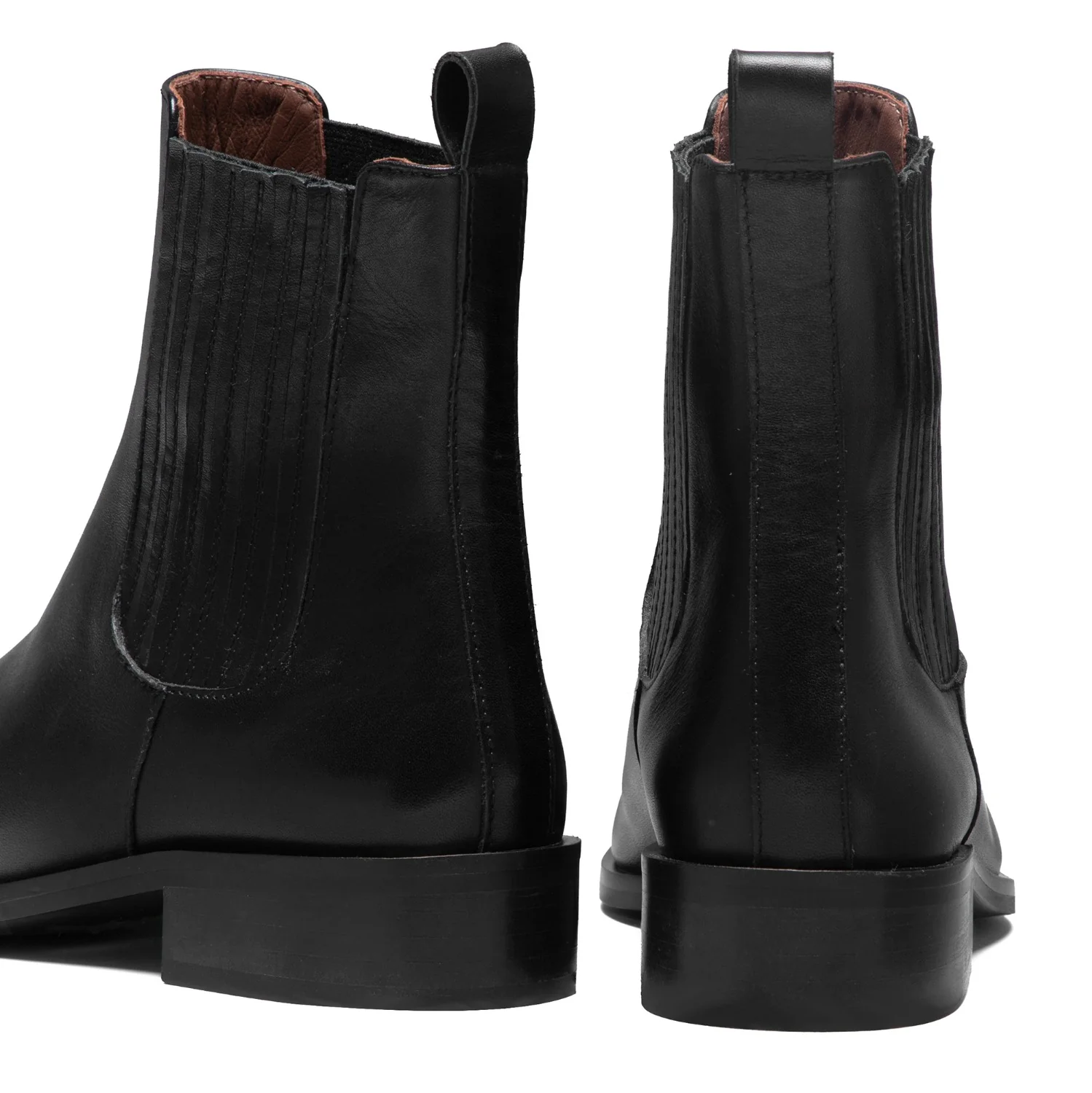 Isabel Bernard Vendôme Chey Zwarte Leren Chelsea Boots Van Kalfsleer IB53012-001-42 - Image 5