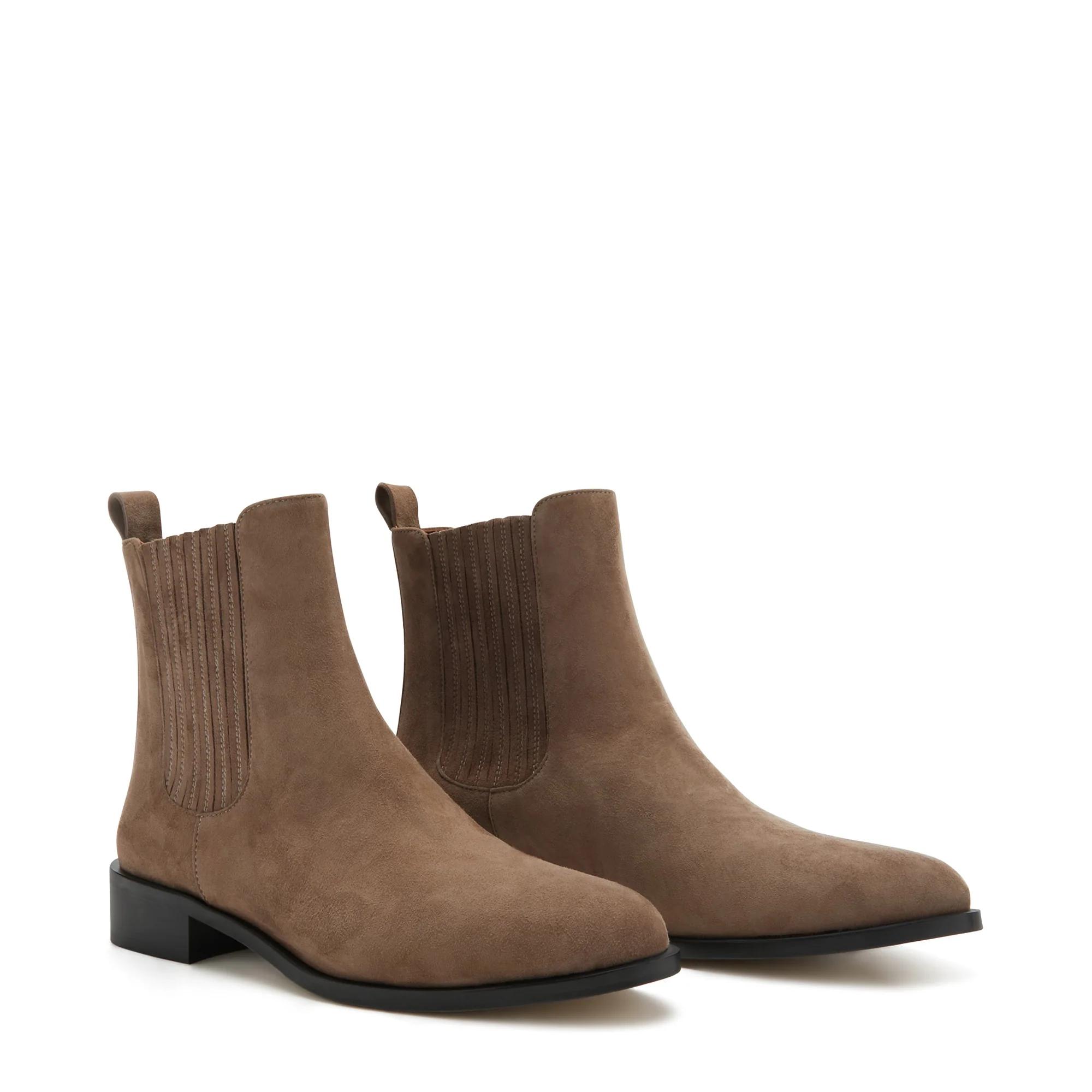 Isabel Bernard Vendôme Chey Taupe Suède Chelsea Boots IB53000SS-178-36 - Image 5