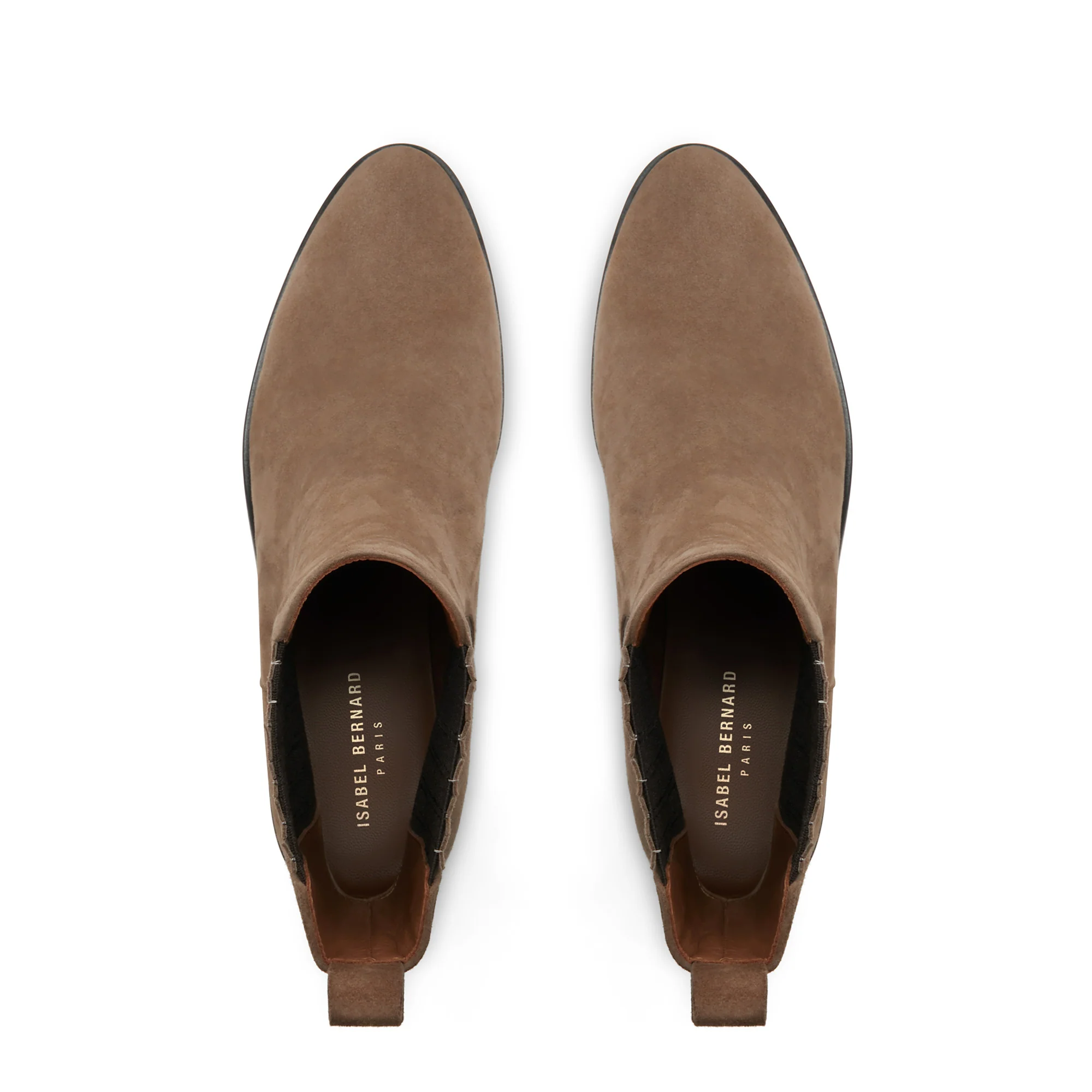 Isabel Bernard Vendôme Chey Taupe Suède Chelsea Boots IB53000SS-178-36 - Image 8