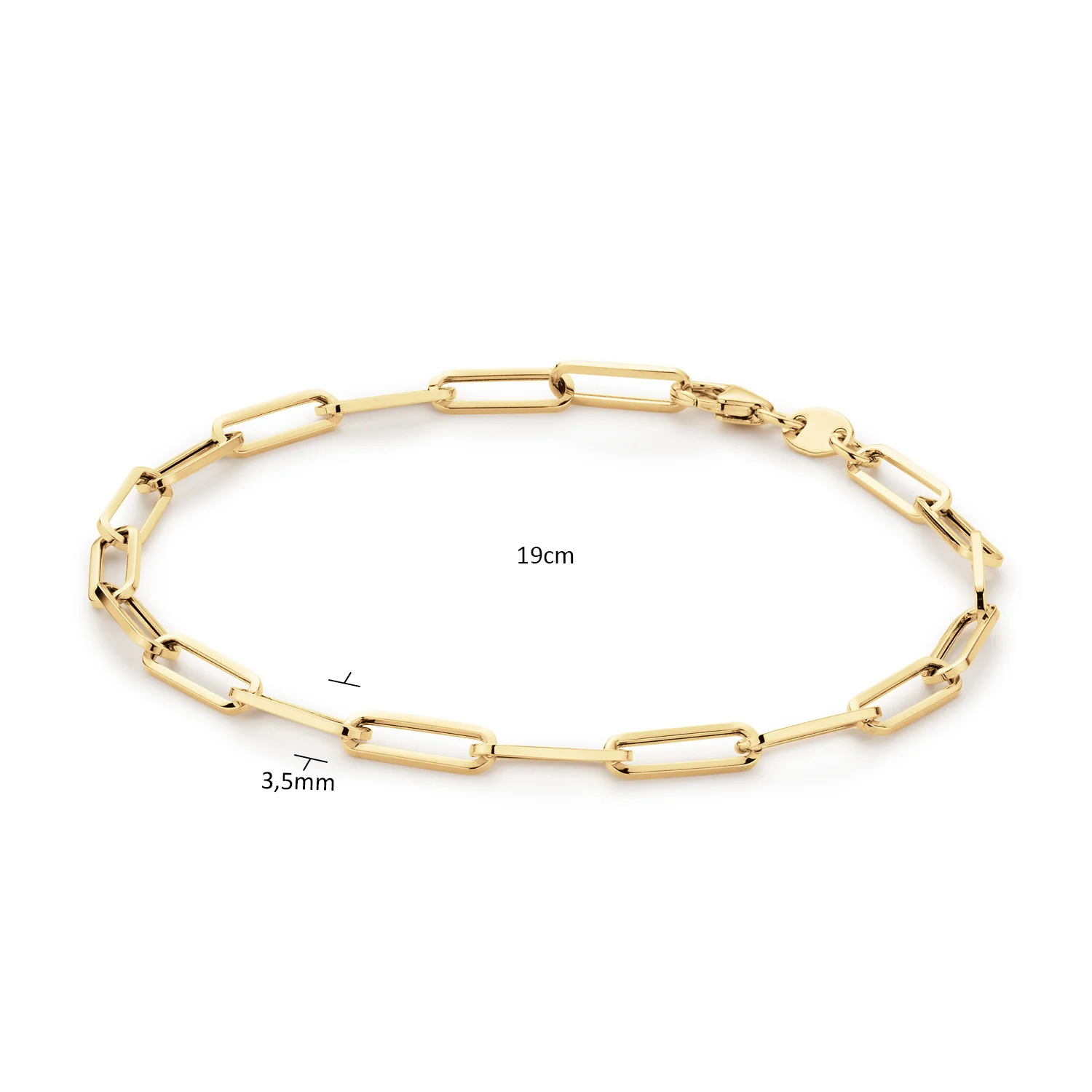 Jackie Gold Elegant 14 Karaats Gouden Boxlink Ketting 585 JKB25.501 - Image 3