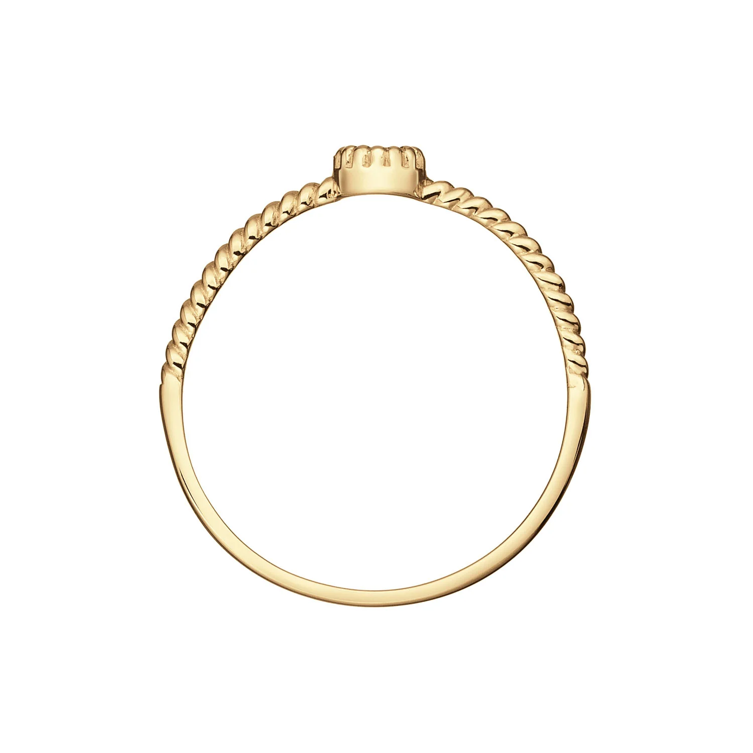 Jackie Gold Grimaldi White Topaz 14 Karat Gold Ring 585 JKR25.511-54 - Image 2