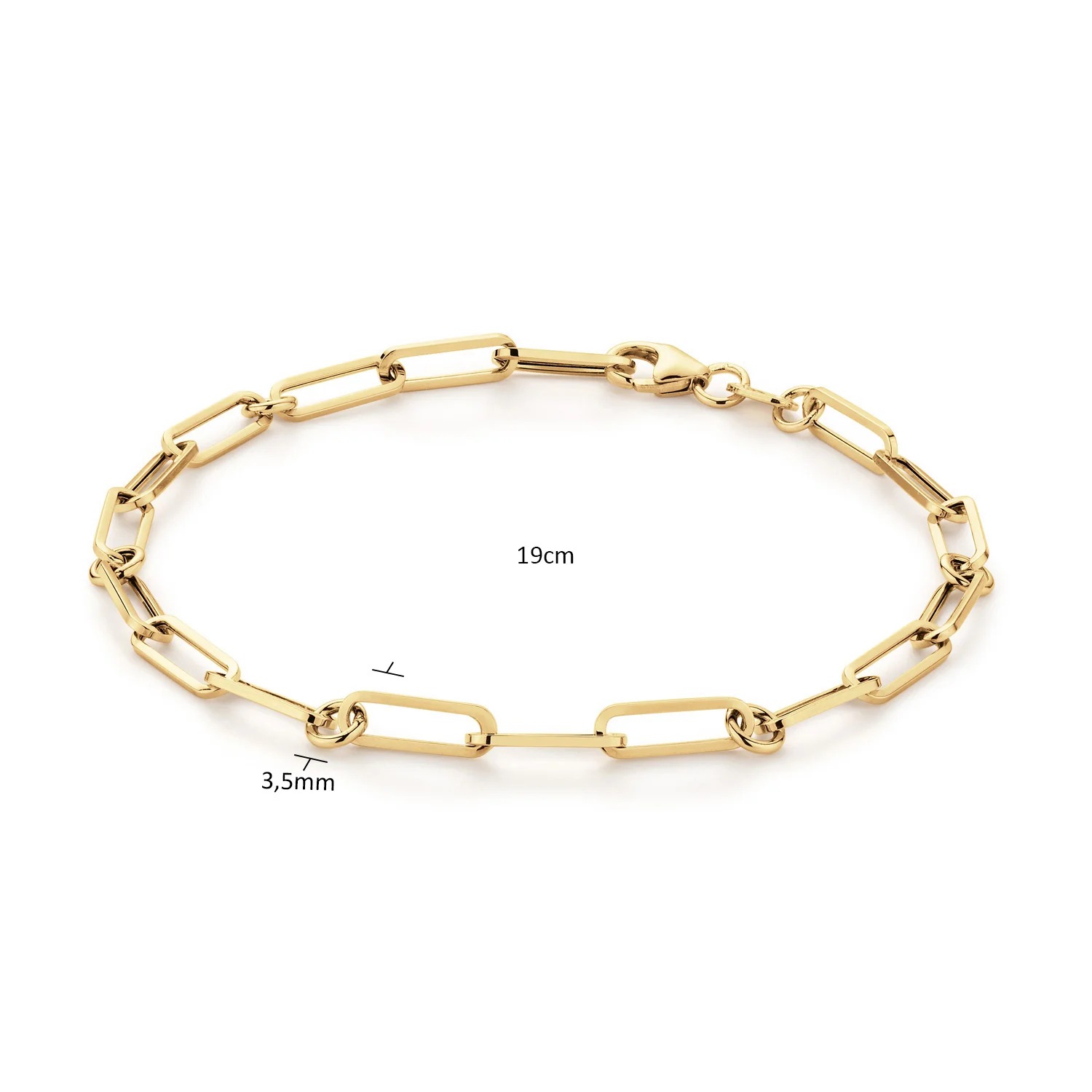 Jackie Gold Pirouette 14 Karaats Gouden Boxlink Armband 585 JKB25.503 - Image 3