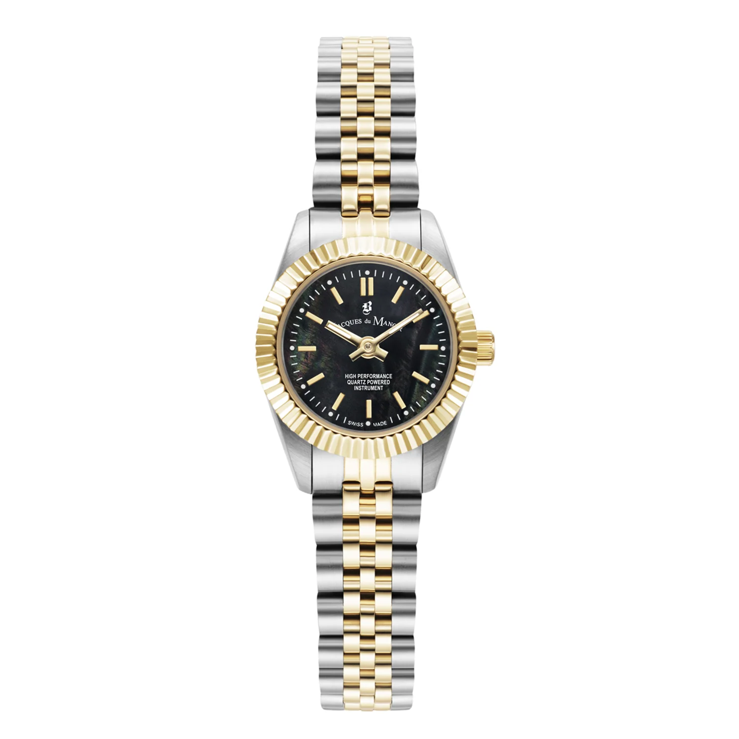 Jacques Du Manoir Inspiration 22mm Black MOP Women's Watch JWL05105
