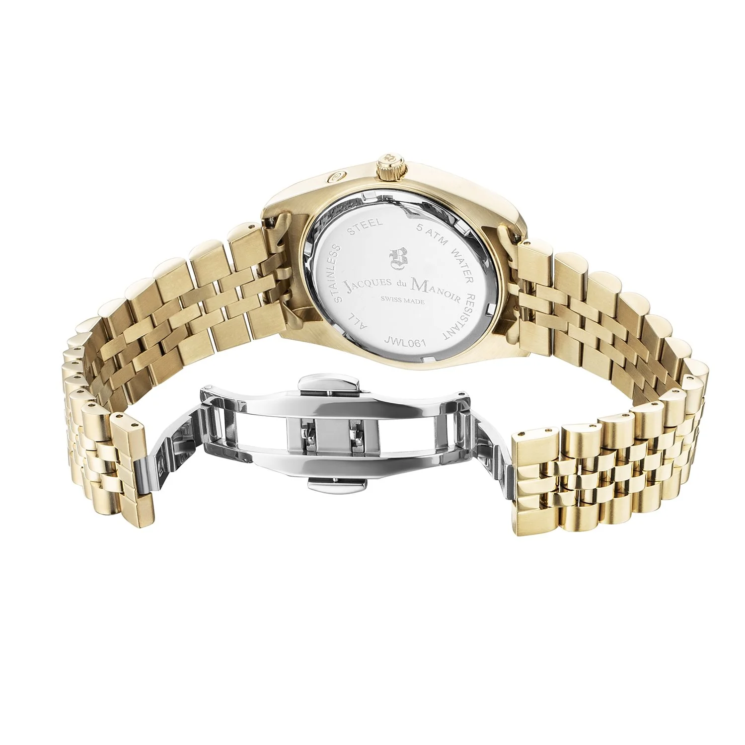 Jacques du Manoir Inspiration Multifunction Goudkleurig Stalen Unisex Horloge JWN06103 - Image 3