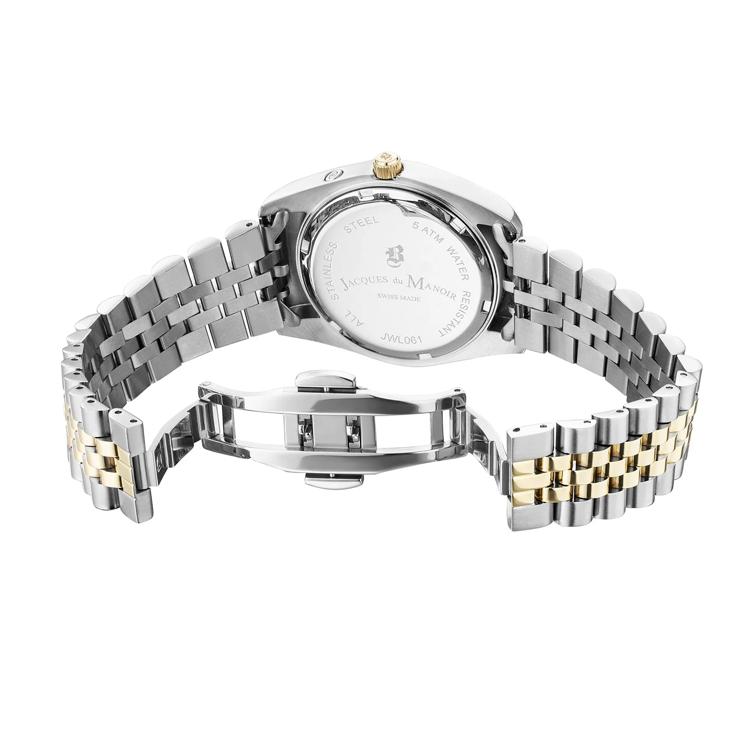 Jacques du Manoir Inspiration Multifunction Zilver- en Goudkleurig Stalen Unisex Horloge JWN06102 - Image 2