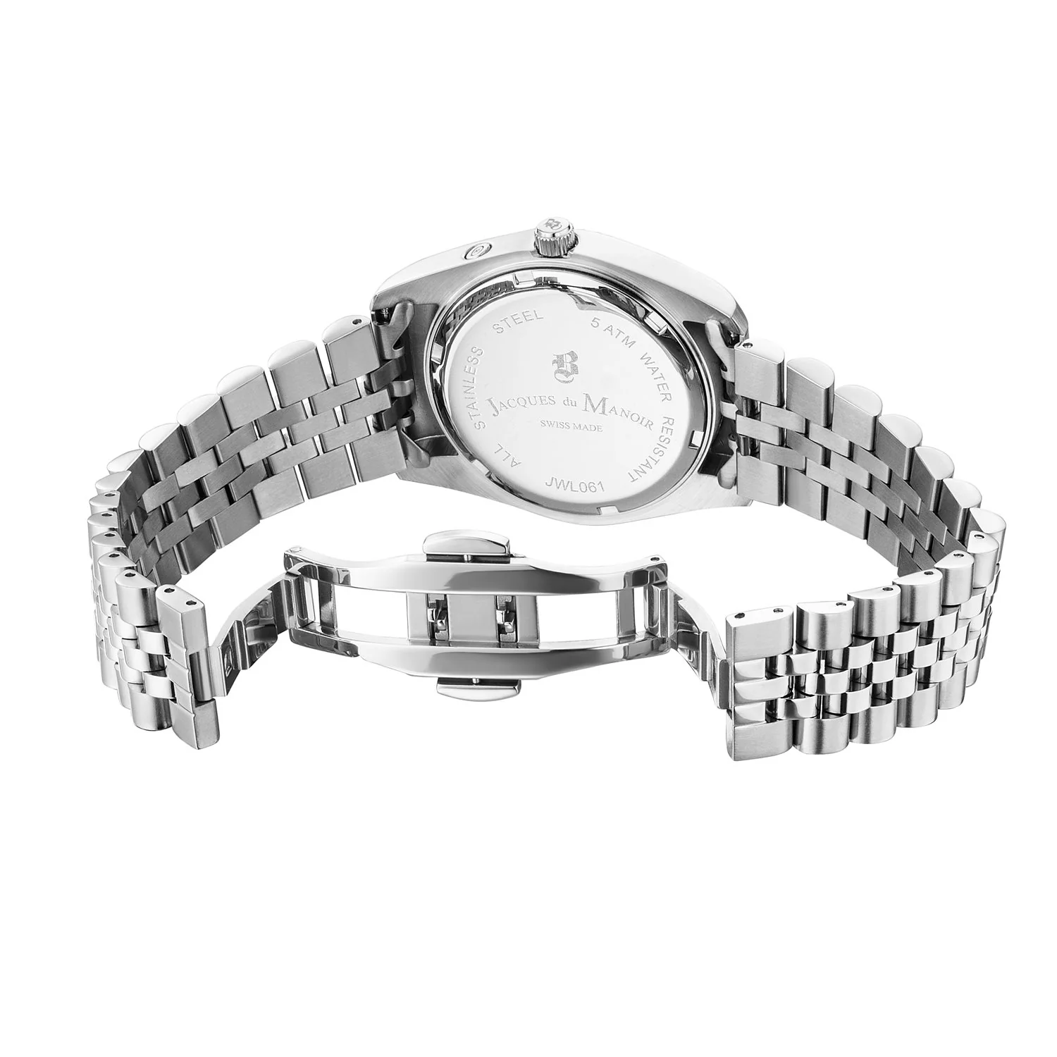 Jacques du Manoir Inspiration Multifunction Zilverkleurig Stalen Unisex Horloge JWN06101 - Image 2