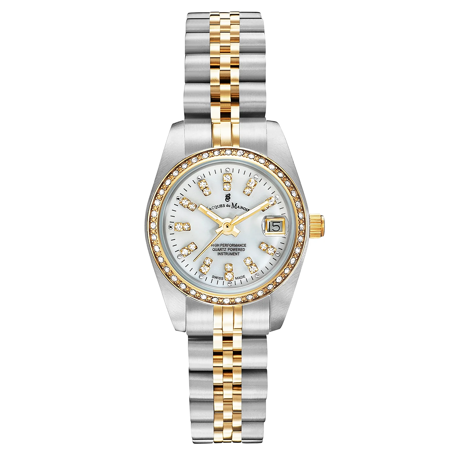 Jacques Du Manoir Inspiration White MOP Women's Watch NROP.08