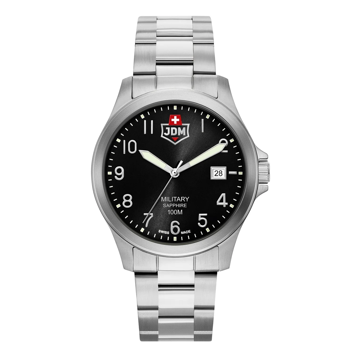 JDM Military Alpha I Zwart Herenhorloge JDM-WG001-09