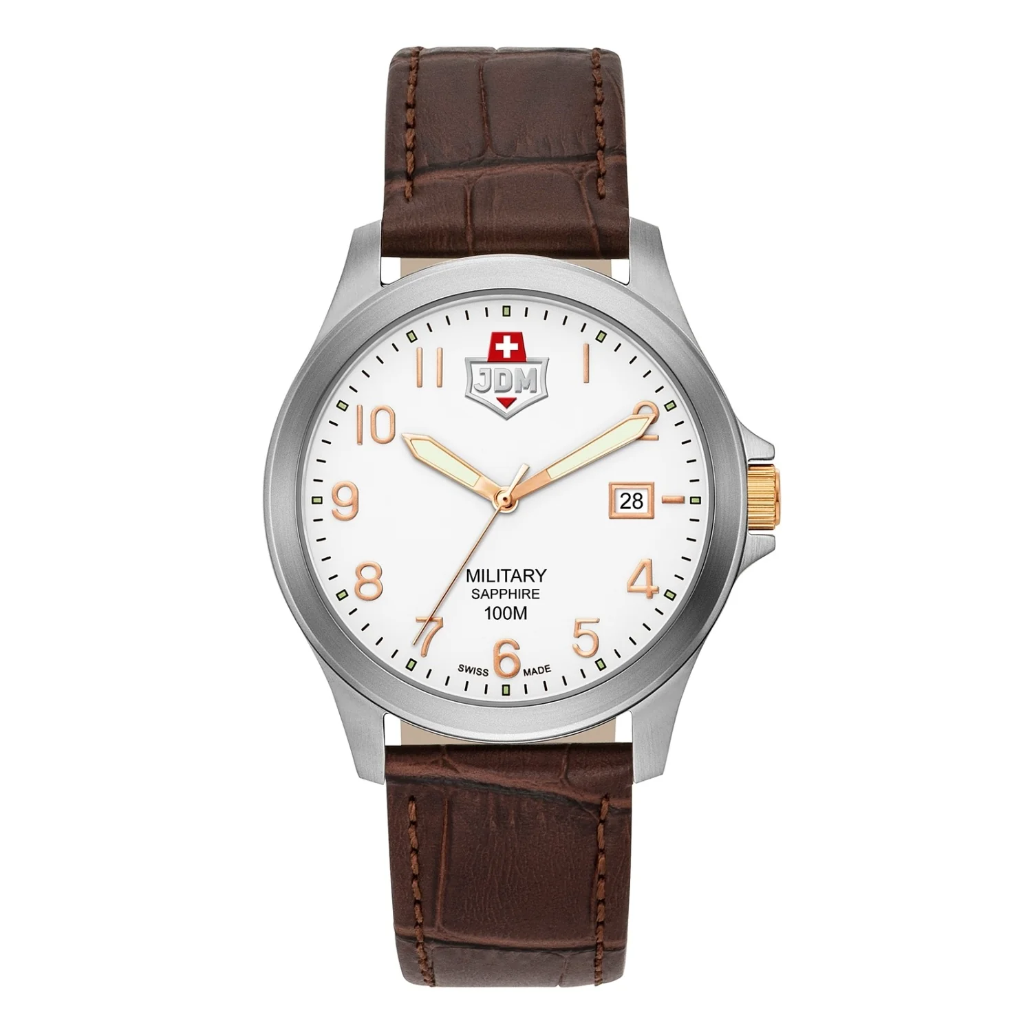 JDM Military Alpha I Wit Herenhorloge JDM-WG001-02